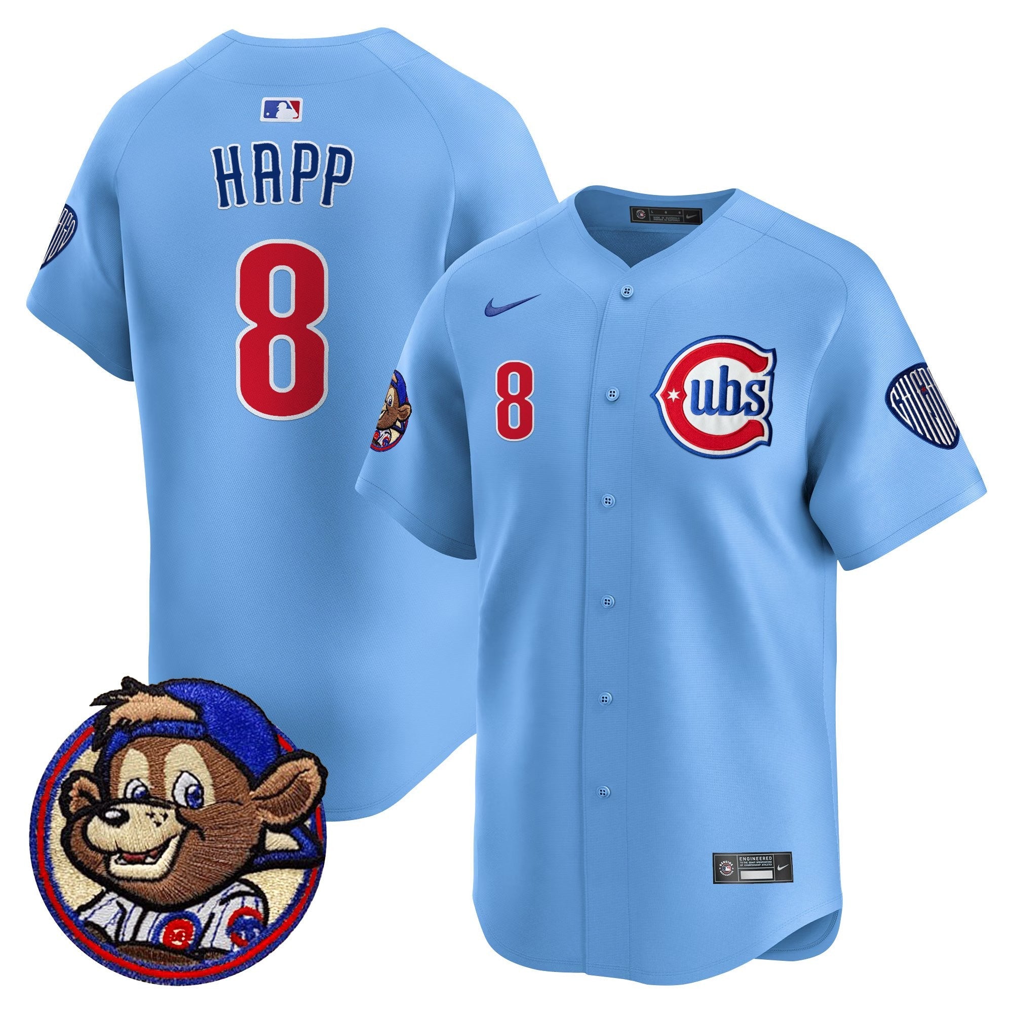 Men’s Chicago Clark Patch Vapor Premier Limited Jersey