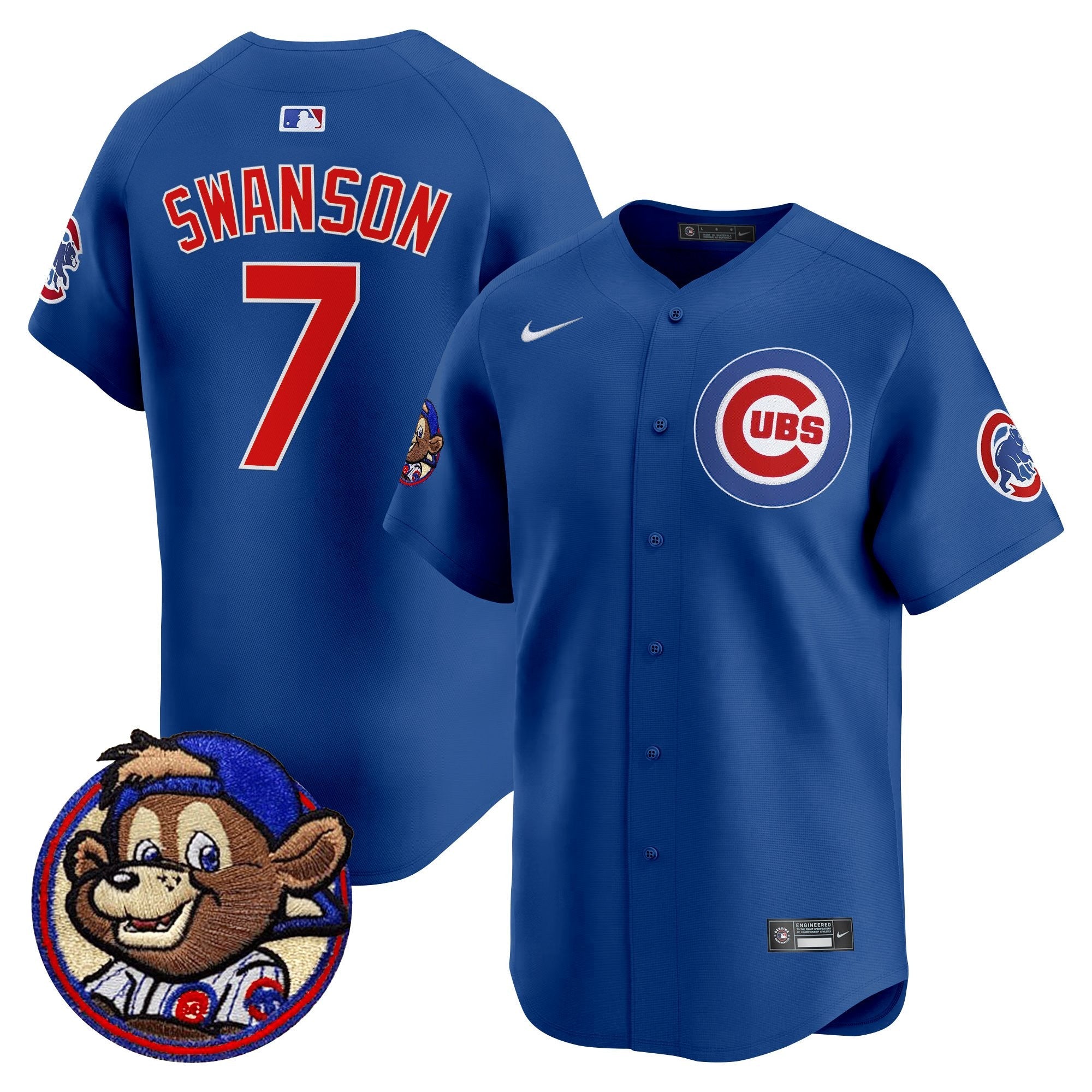 Men’s Chicago Clark Patch Vapor Premier Limited Jersey