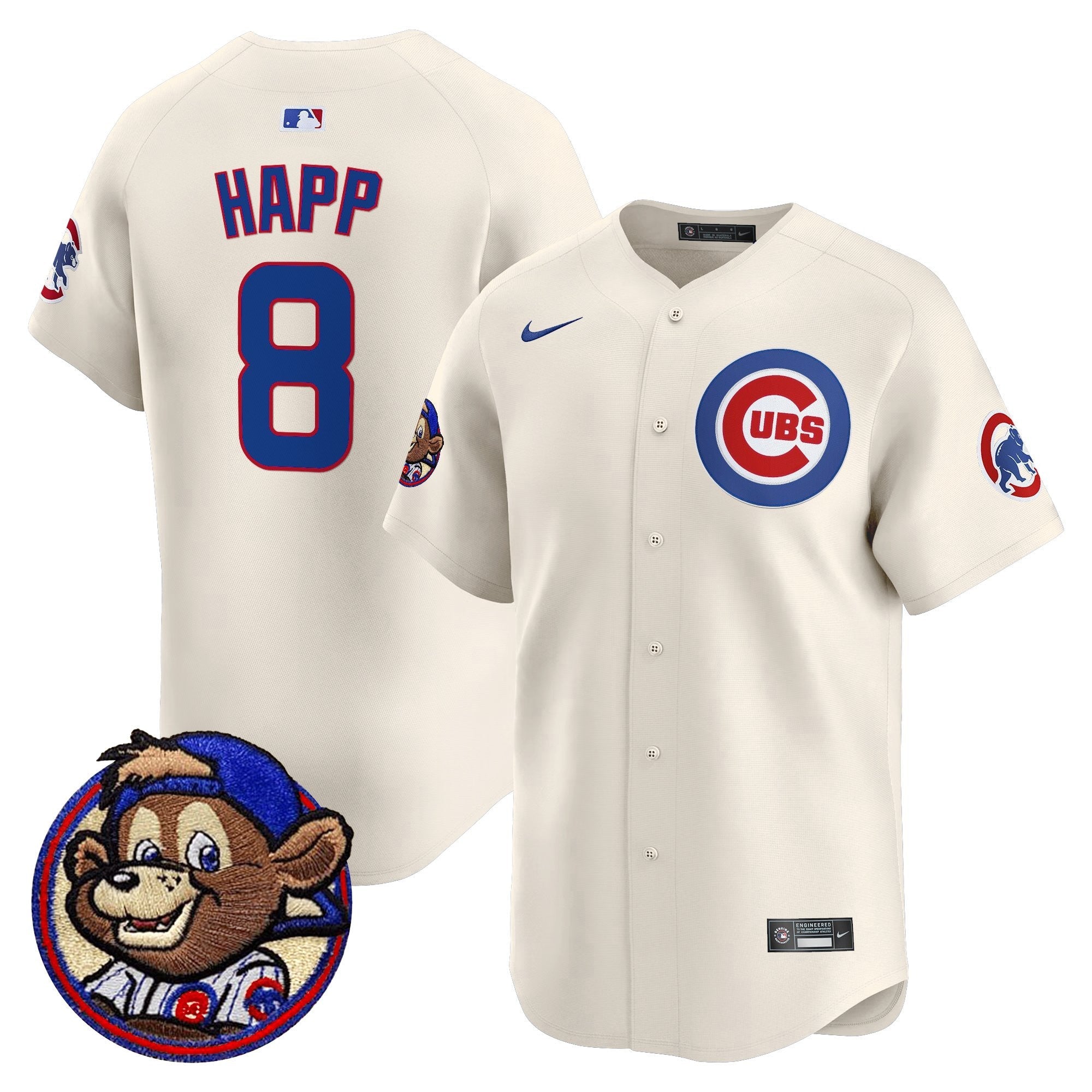 Men’s Chicago Clark Patch Vapor Premier Limited Jersey