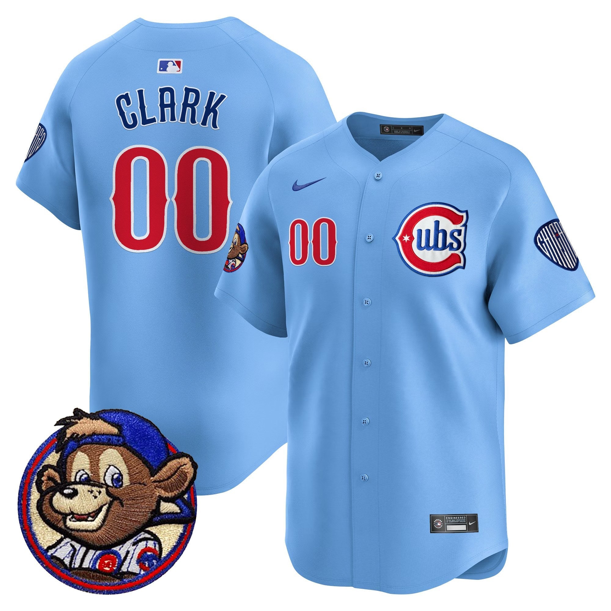 Men’s Chicago Clark Patch Vapor Premier Limited Jersey