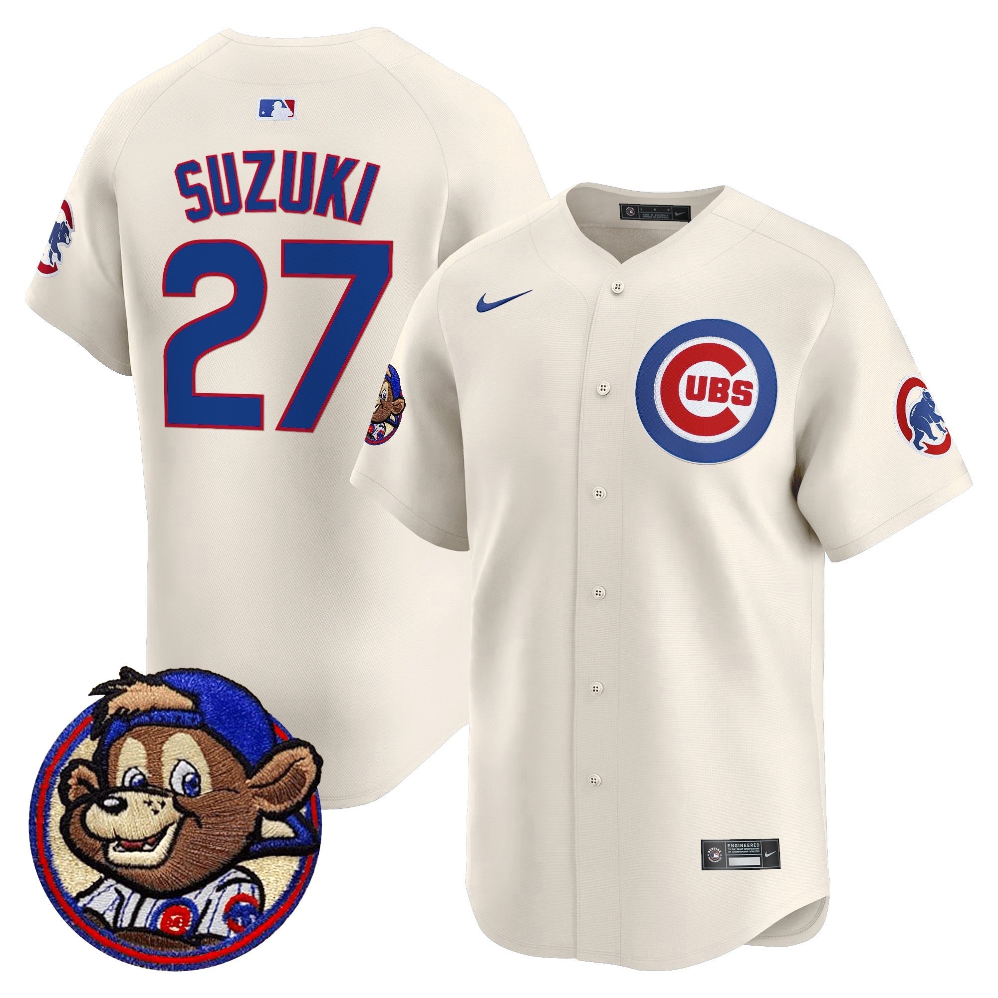 Men’s Chicago Clark Patch Vapor Premier Limited Jersey
