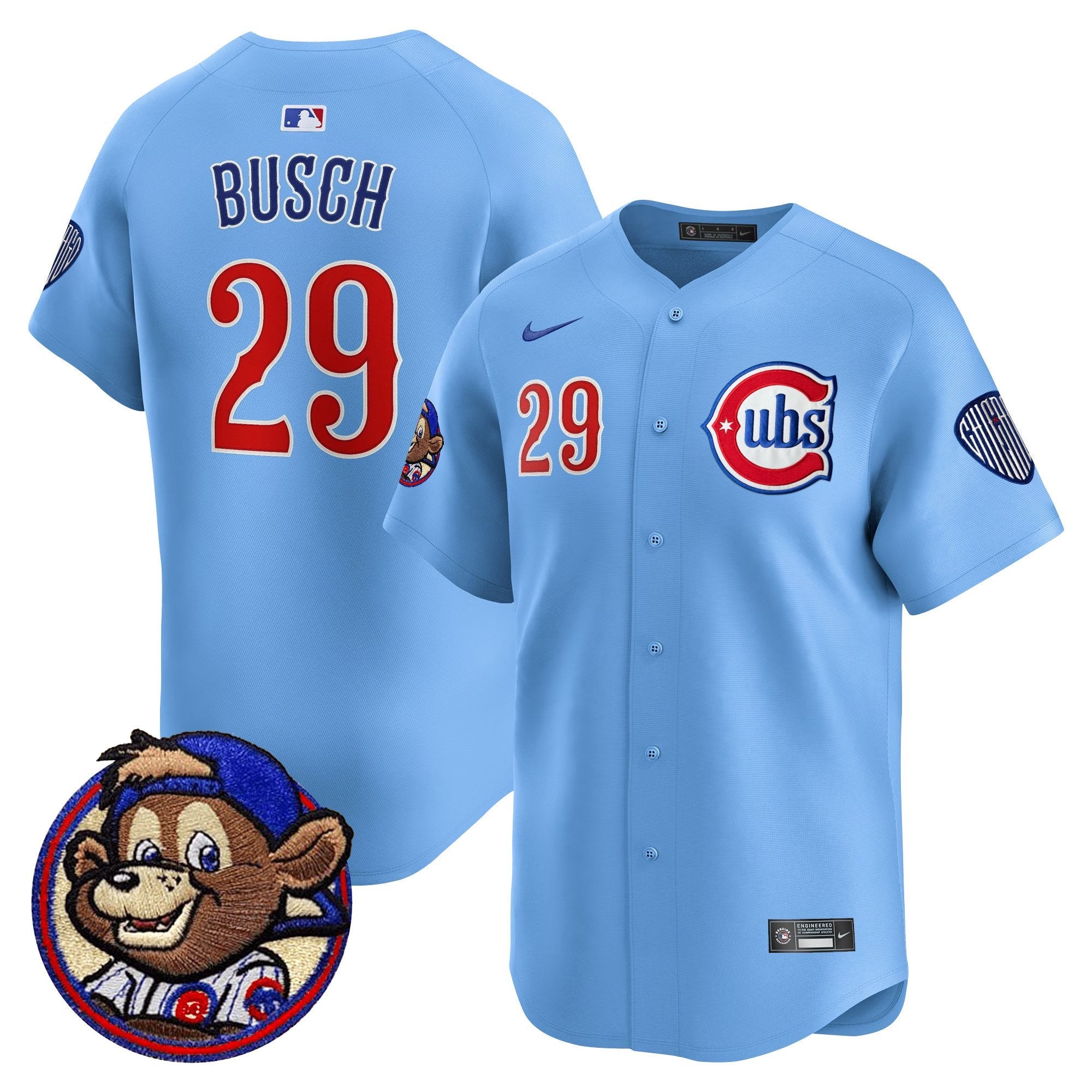 Men’s Chicago Clark Patch Vapor Premier Limited Jersey