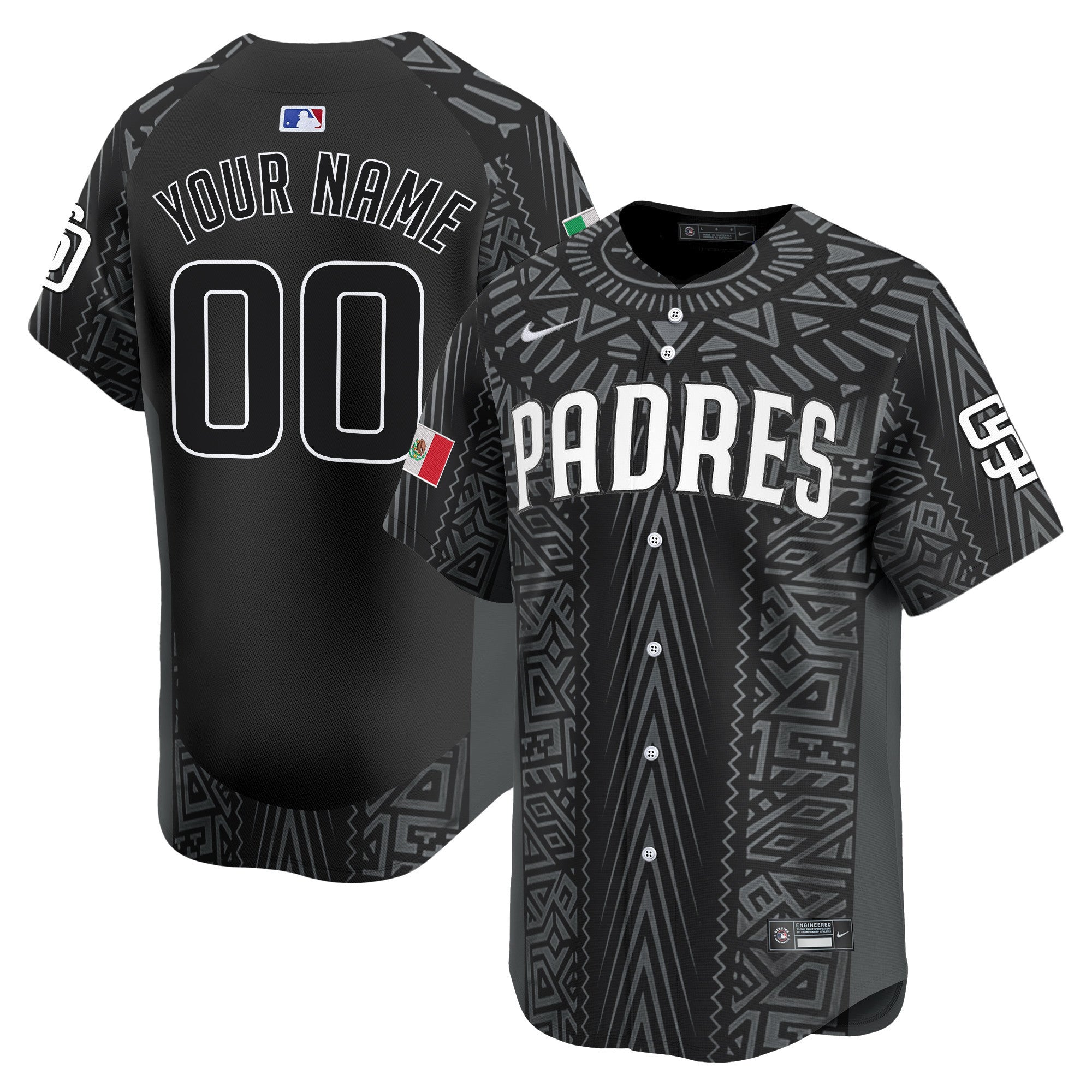 San Diego 2025 Mexican Heritage Vapor Premier Limited Custom Jersey – Stitched