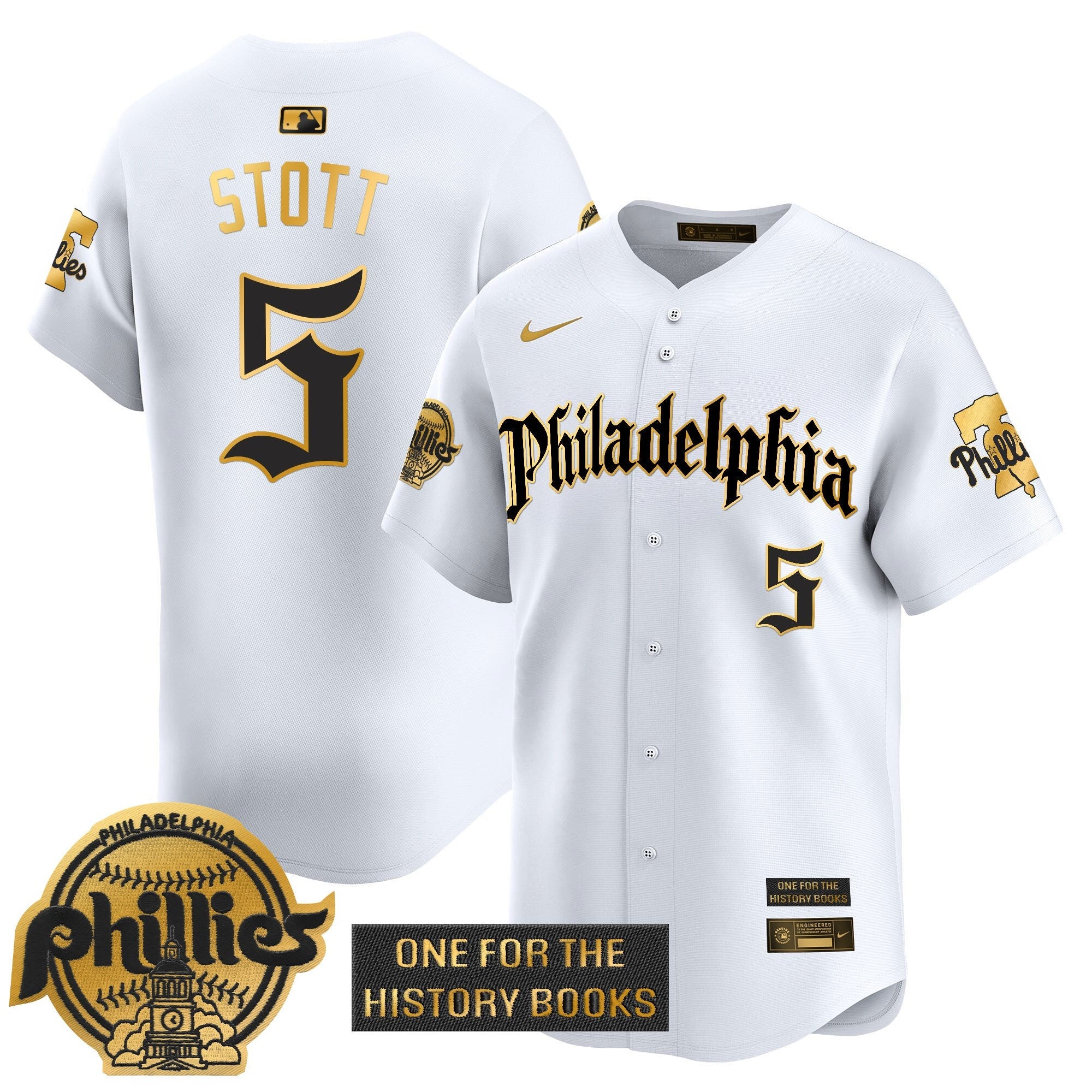 Men’s ‘Retro Newspaper Edition’ Gold Vapor Premier Limited Jersey