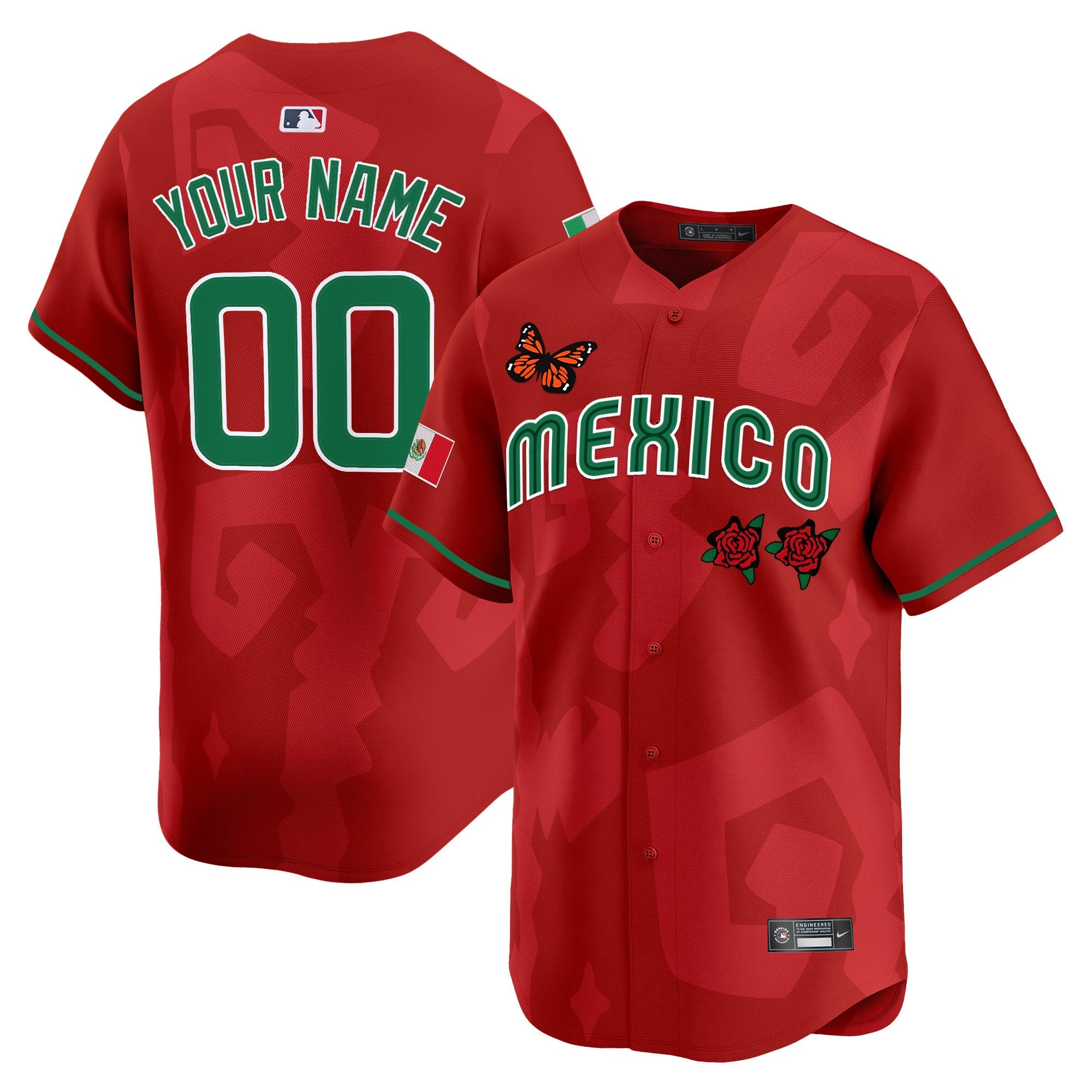 2025 Mexican Heritage x Sentrock Vapor Premier Limited Custom Jersey – Stitched