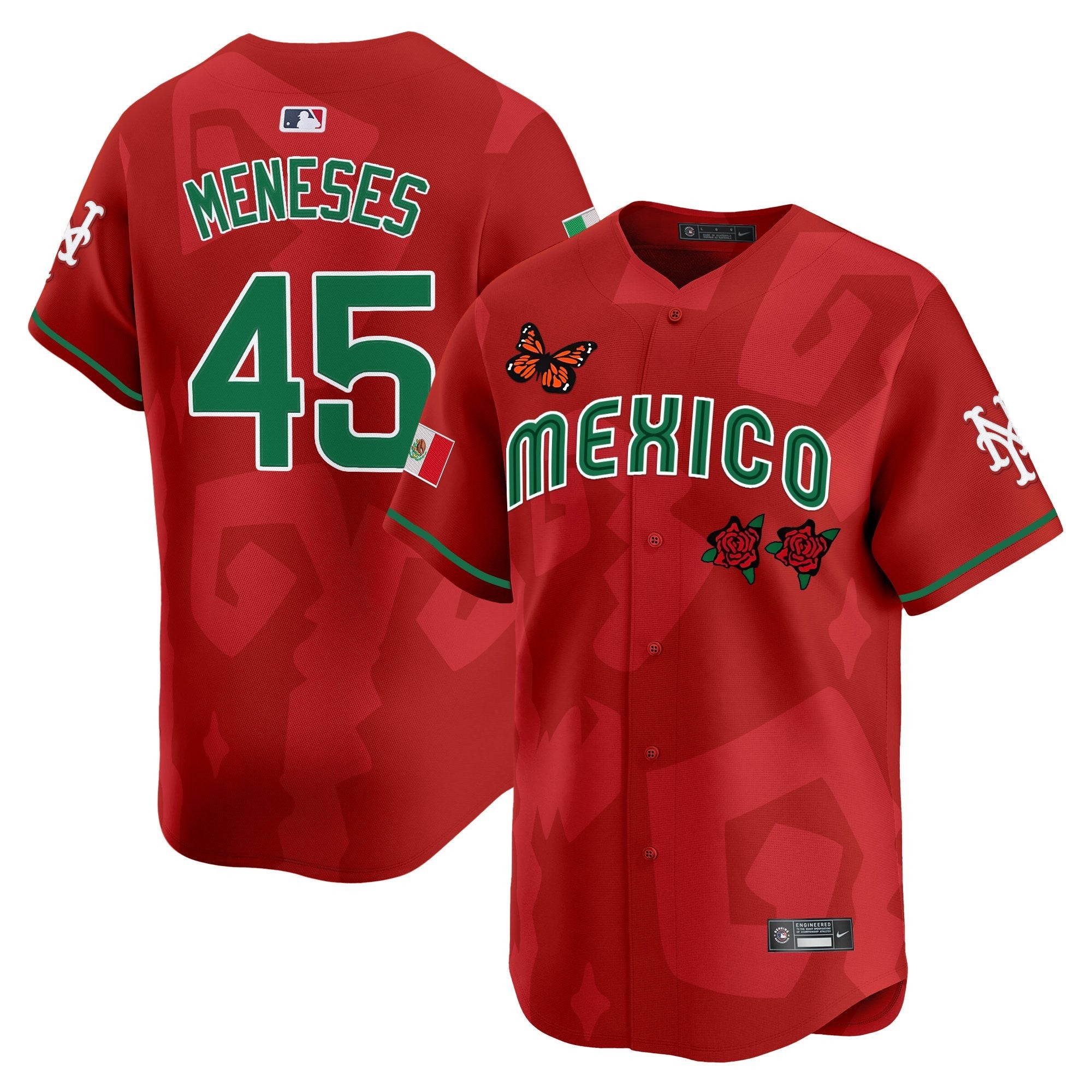 Men’s 2025 Mexican Heritage x Sentrock Vapor Premier Limited Jersey – Stitched