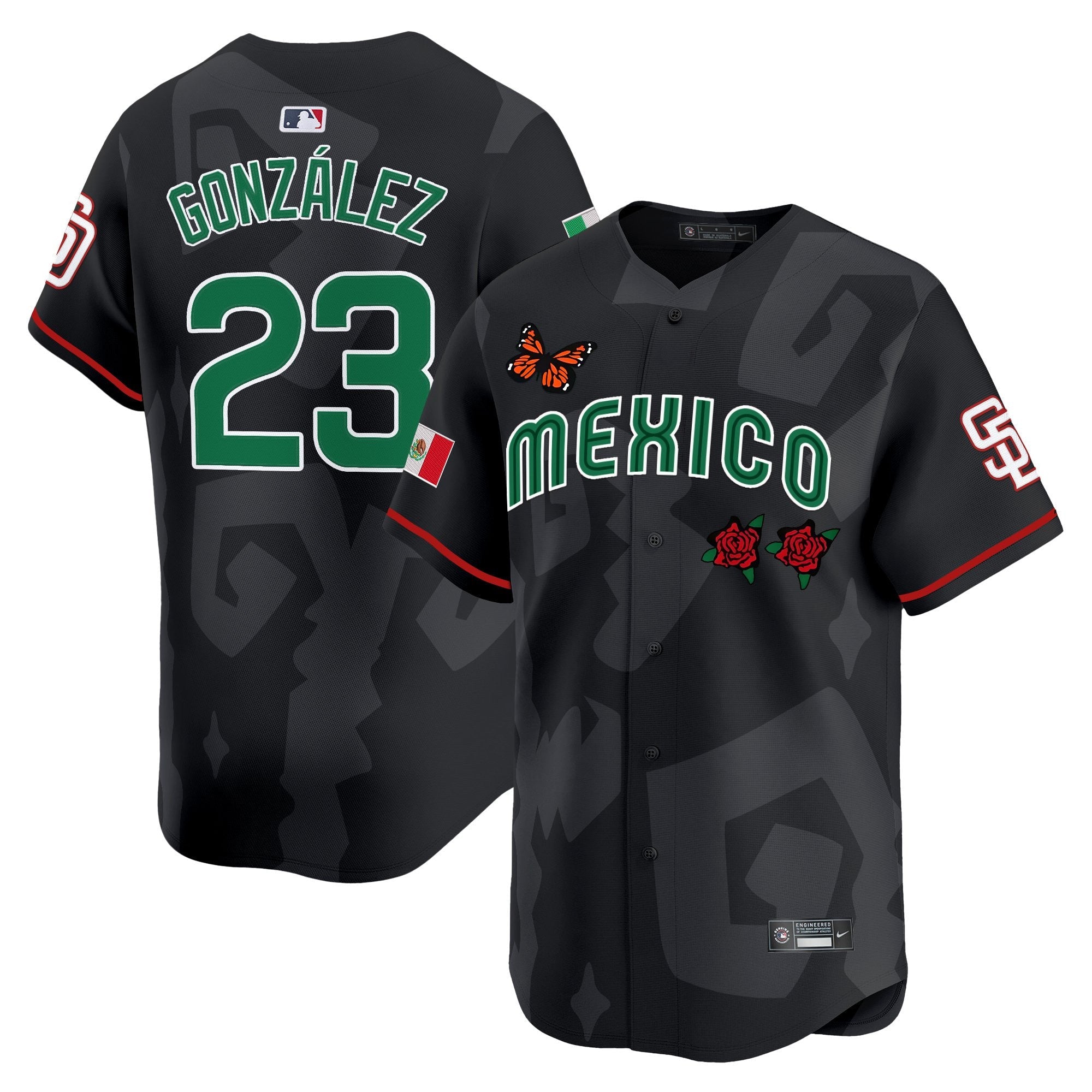 Men’s 2025 Mexican Heritage x Sentrock Vapor Premier Limited Jersey – Stitched