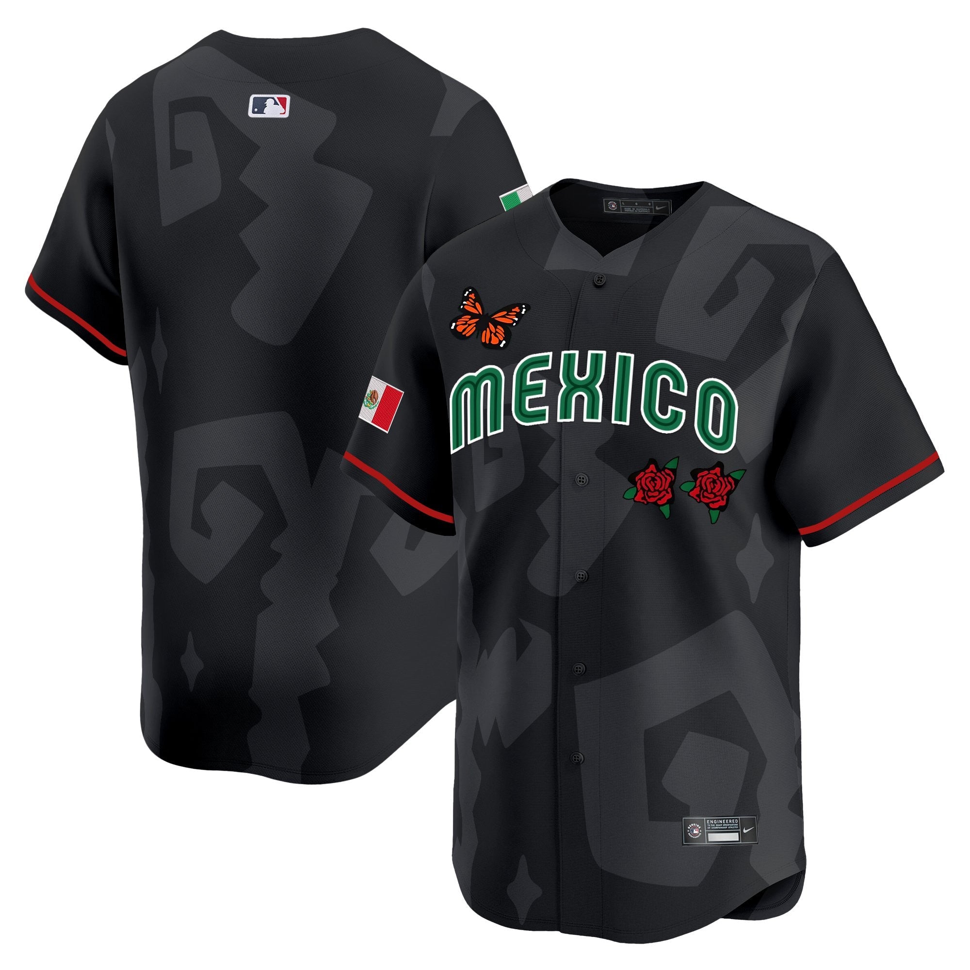 Men’s 2025 Mexican Heritage x Sentrock Vapor Premier Limited Jersey – Stitched