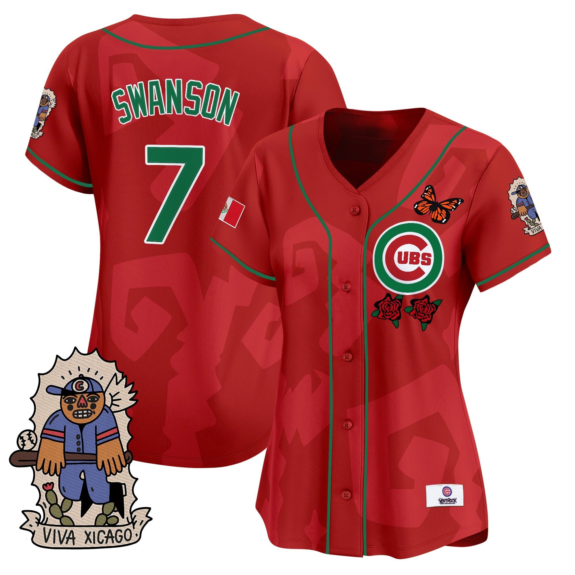 Women’s 2025 Chicago Mexican Heritage Vapor Premier Limited Jersey – Stitched