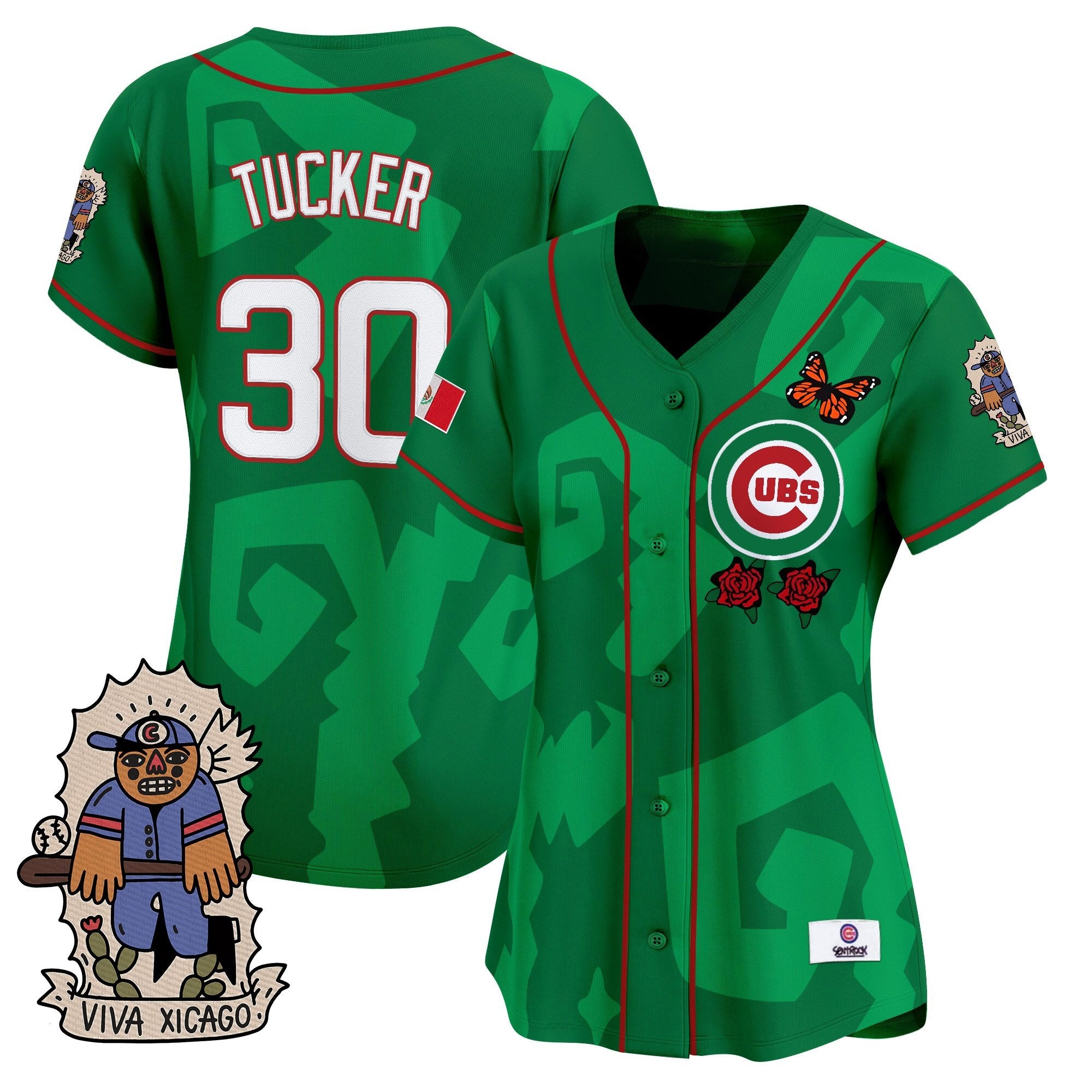 Women’s 2025 Chicago Mexican Heritage Vapor Premier Limited Jersey – Stitched