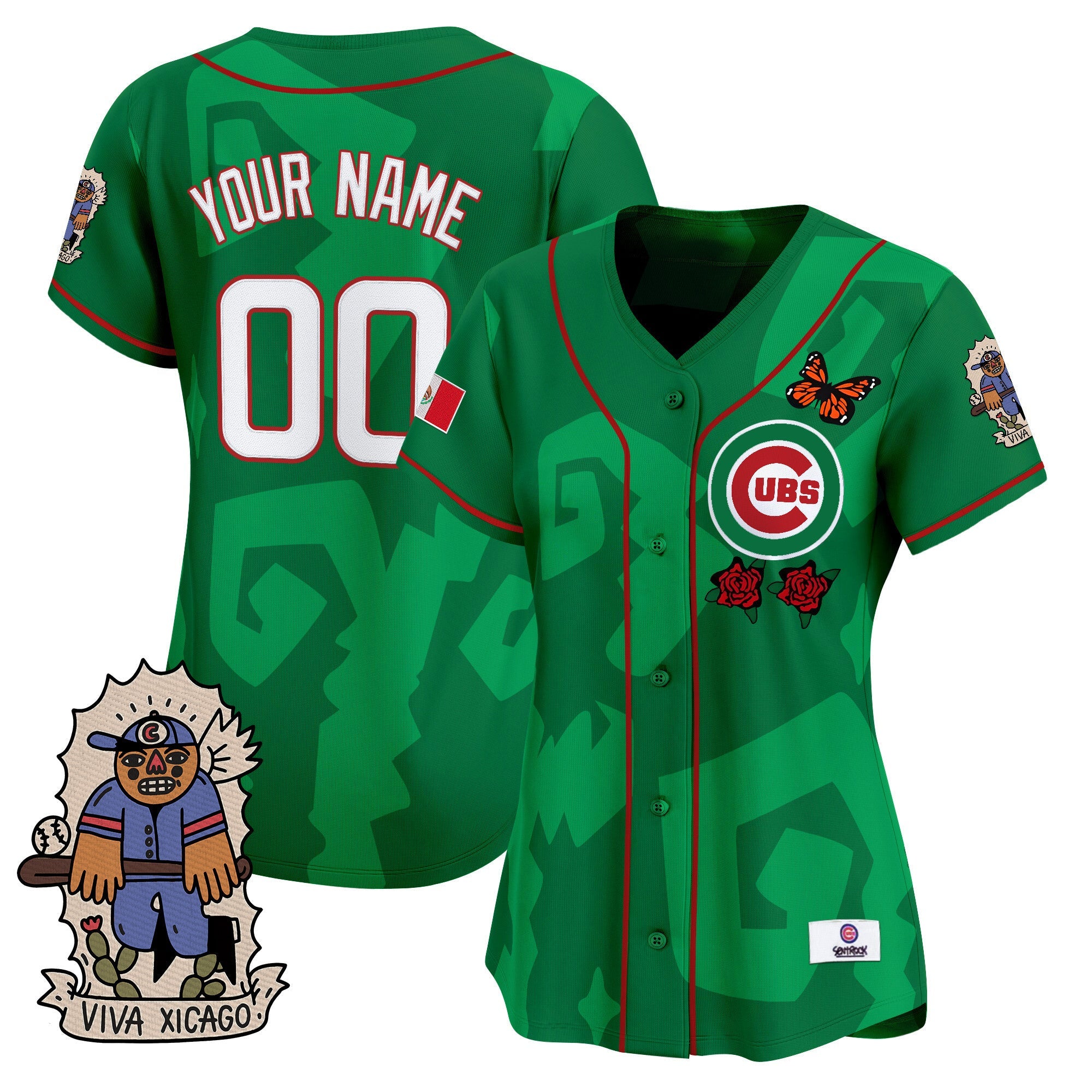2025 Chicago Mexican Heritage Vapor Premier Limited Custom Jersey – Stitched