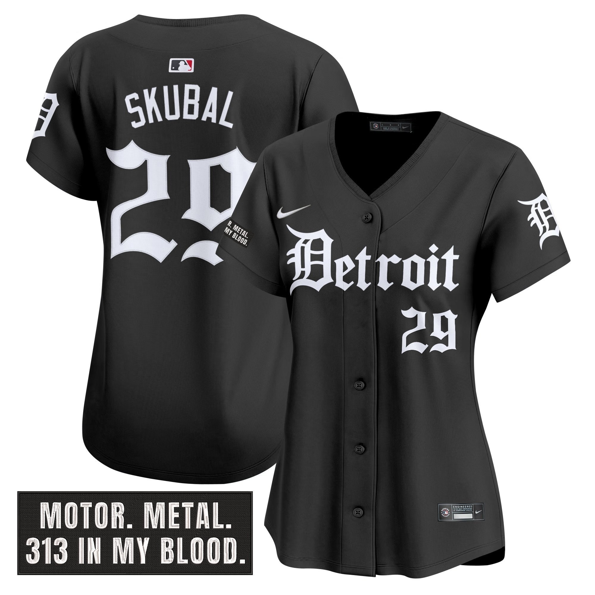 Women’s Detroit ‘Motor Gothic Edition’ Vapor Premier Limited Jersey