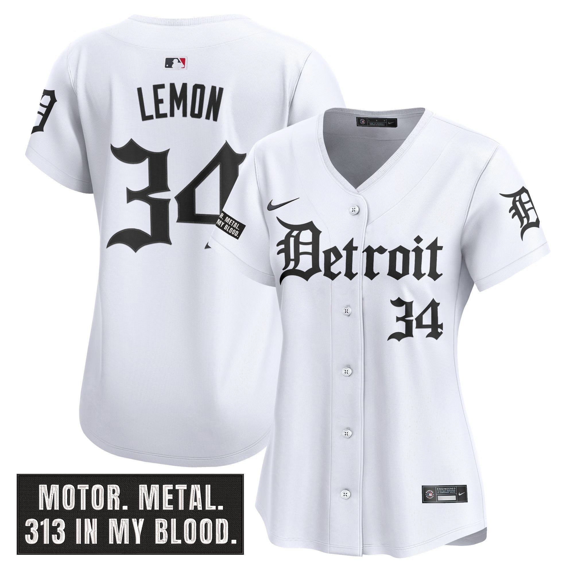Women’s Detroit ‘Motor Gothic Edition’ Vapor Premier Limited Jersey