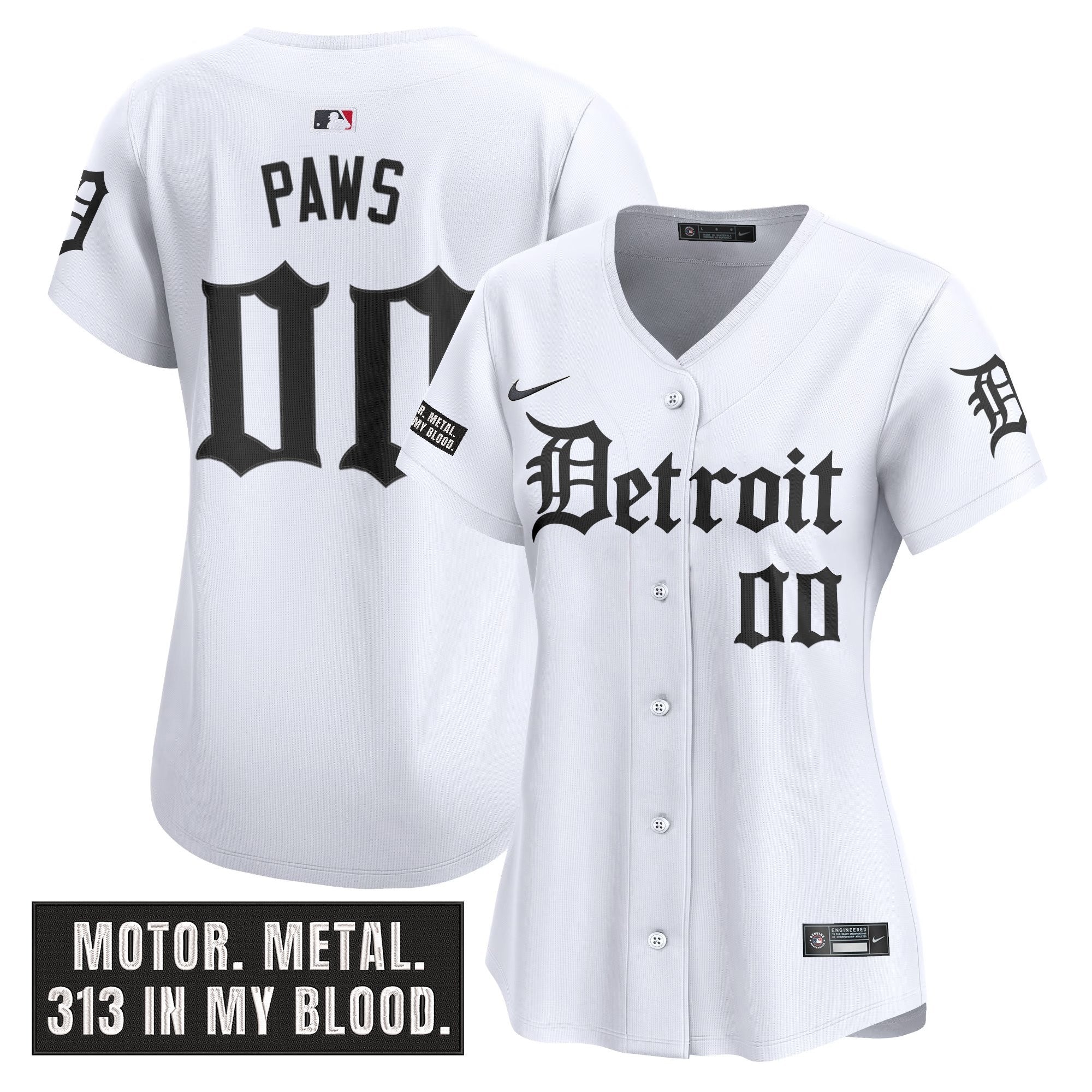 Women’s Detroit ‘Motor Gothic Edition’ Vapor Premier Limited Jersey