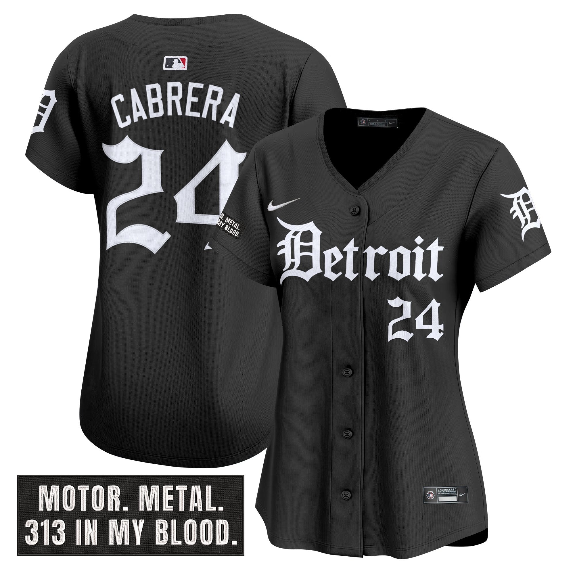 Women’s Detroit ‘Motor Gothic Edition’ Vapor Premier Limited Jersey