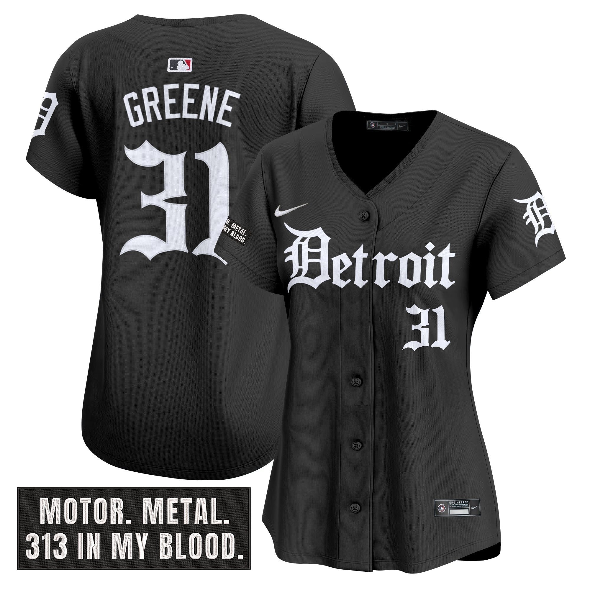 Women’s Detroit ‘Motor Gothic Edition’ Vapor Premier Limited Jersey