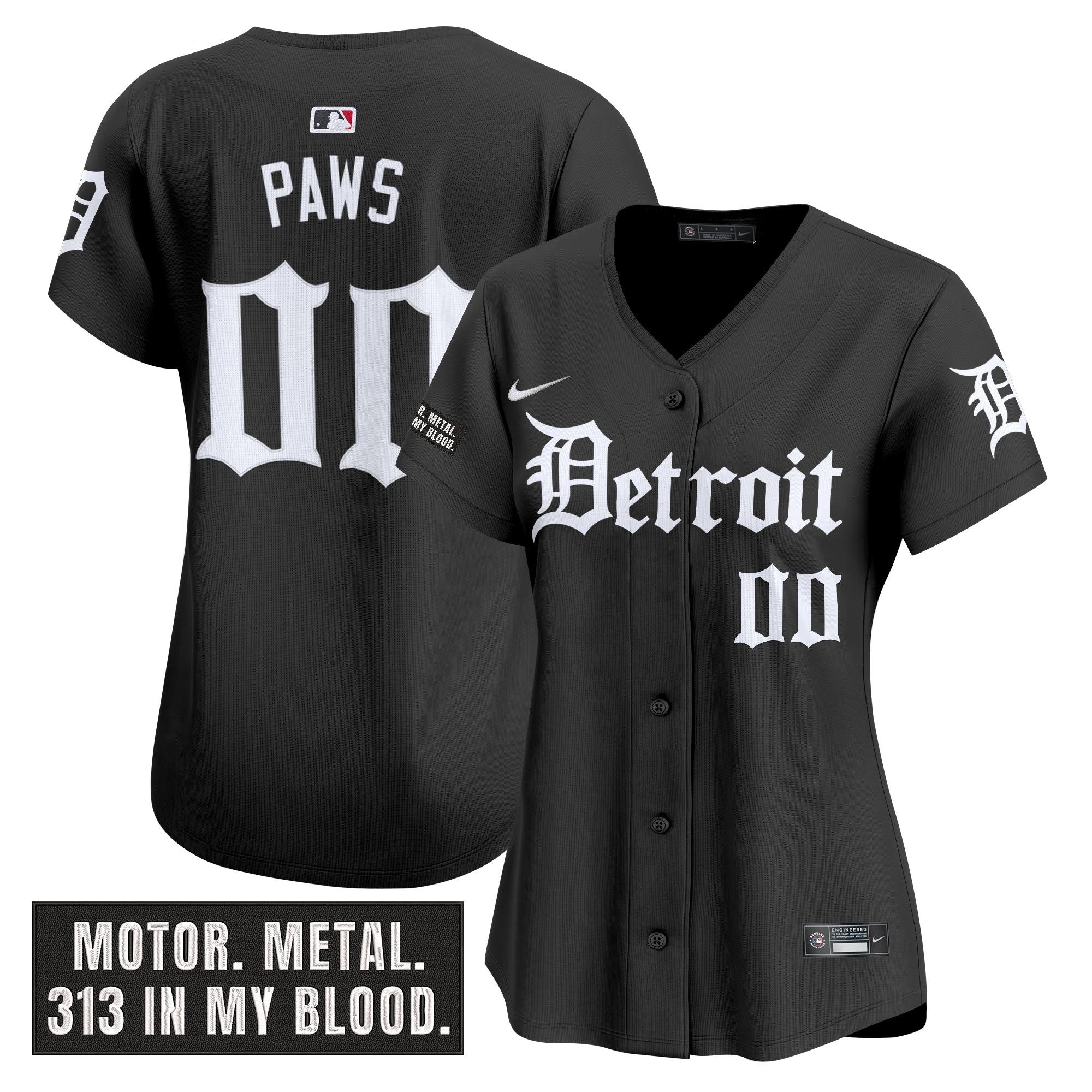 Women’s Detroit ‘Motor Gothic Edition’ Vapor Premier Limited Jersey