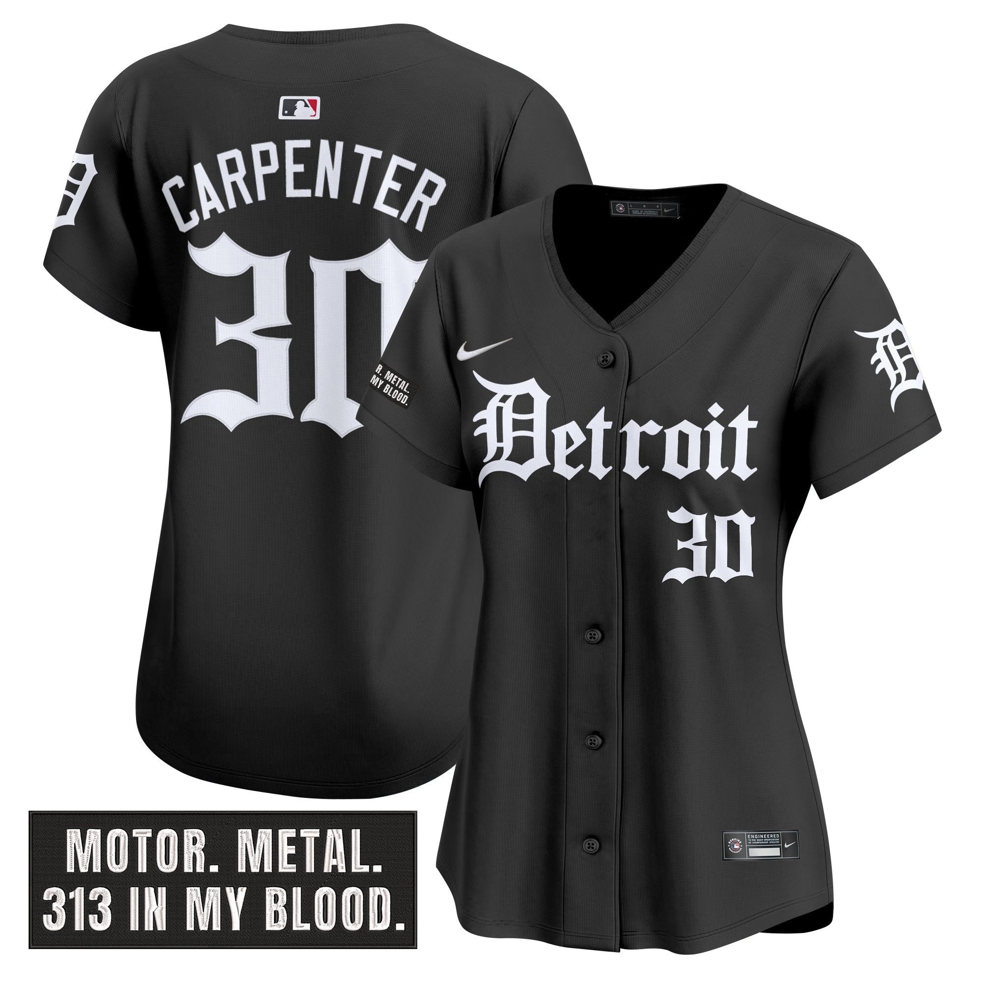 Women’s Detroit ‘Motor Gothic Edition’ Vapor Premier Limited Jersey