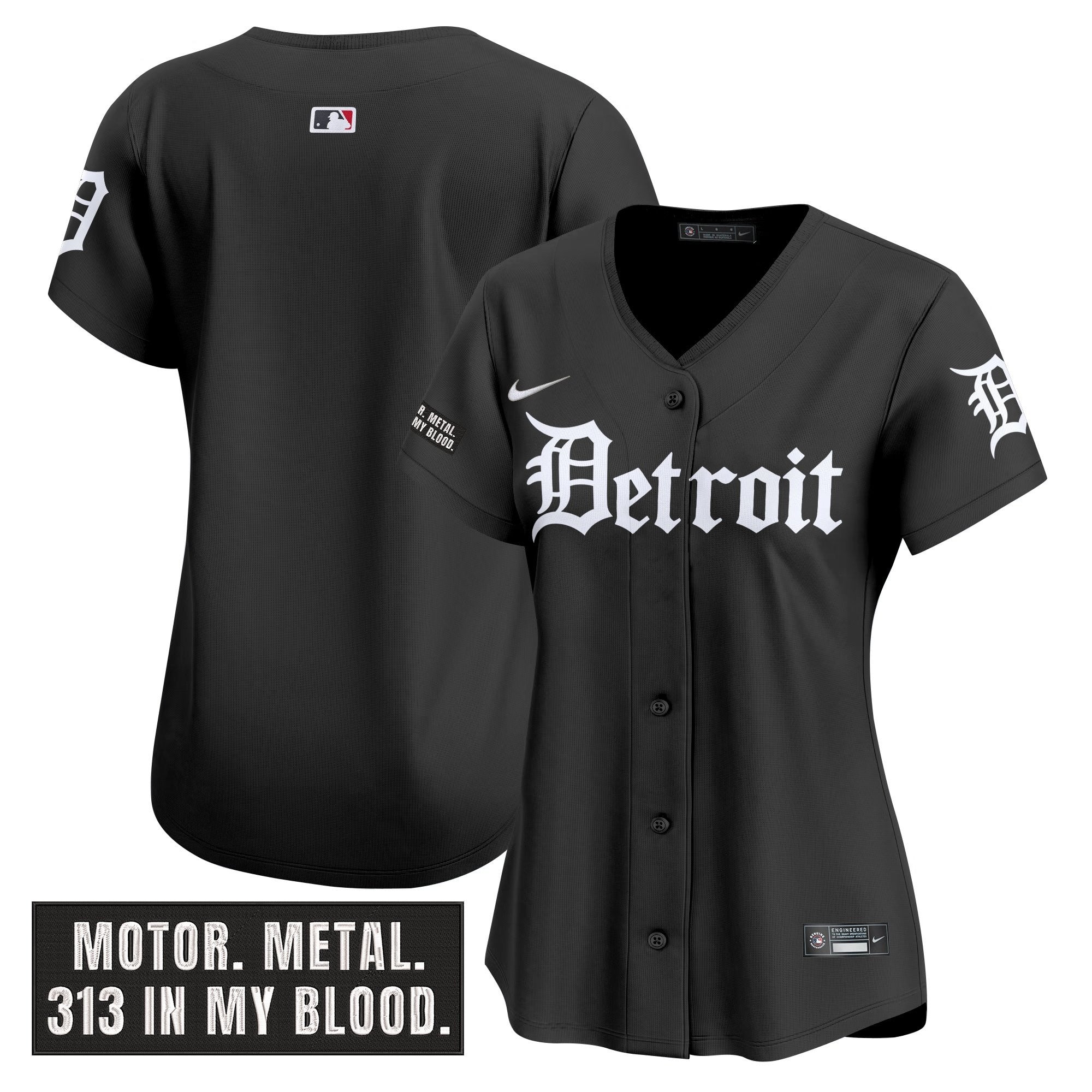 Women’s Detroit ‘Motor Gothic Edition’ Vapor Premier Limited Jersey