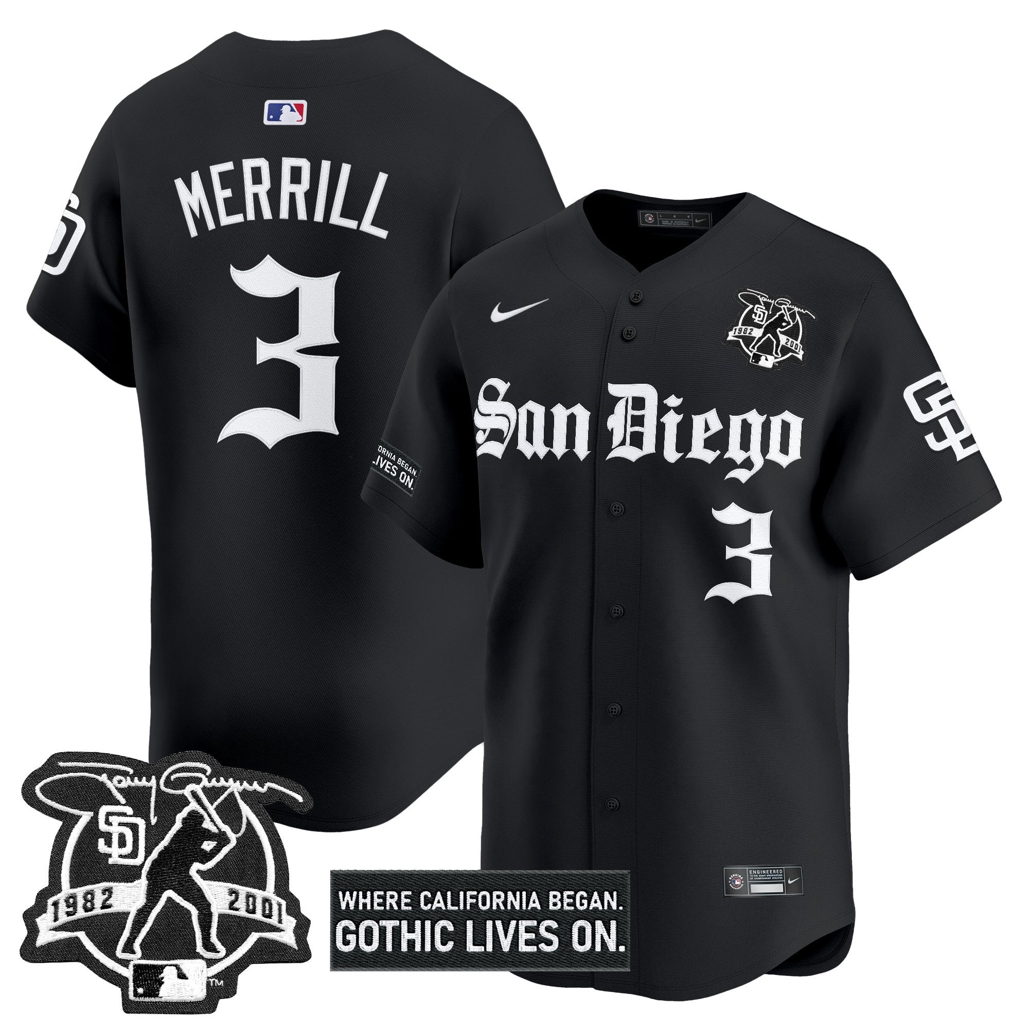 Men’s San Diego ‘Gothic Edition’ Vapor Premier Limited Jersey