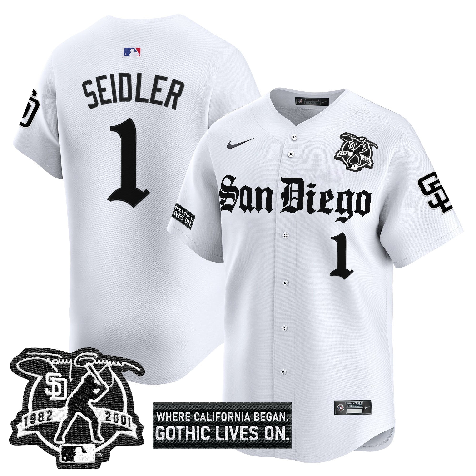 Men’s San Diego ‘Gothic Edition’ Vapor Premier Limited Jersey