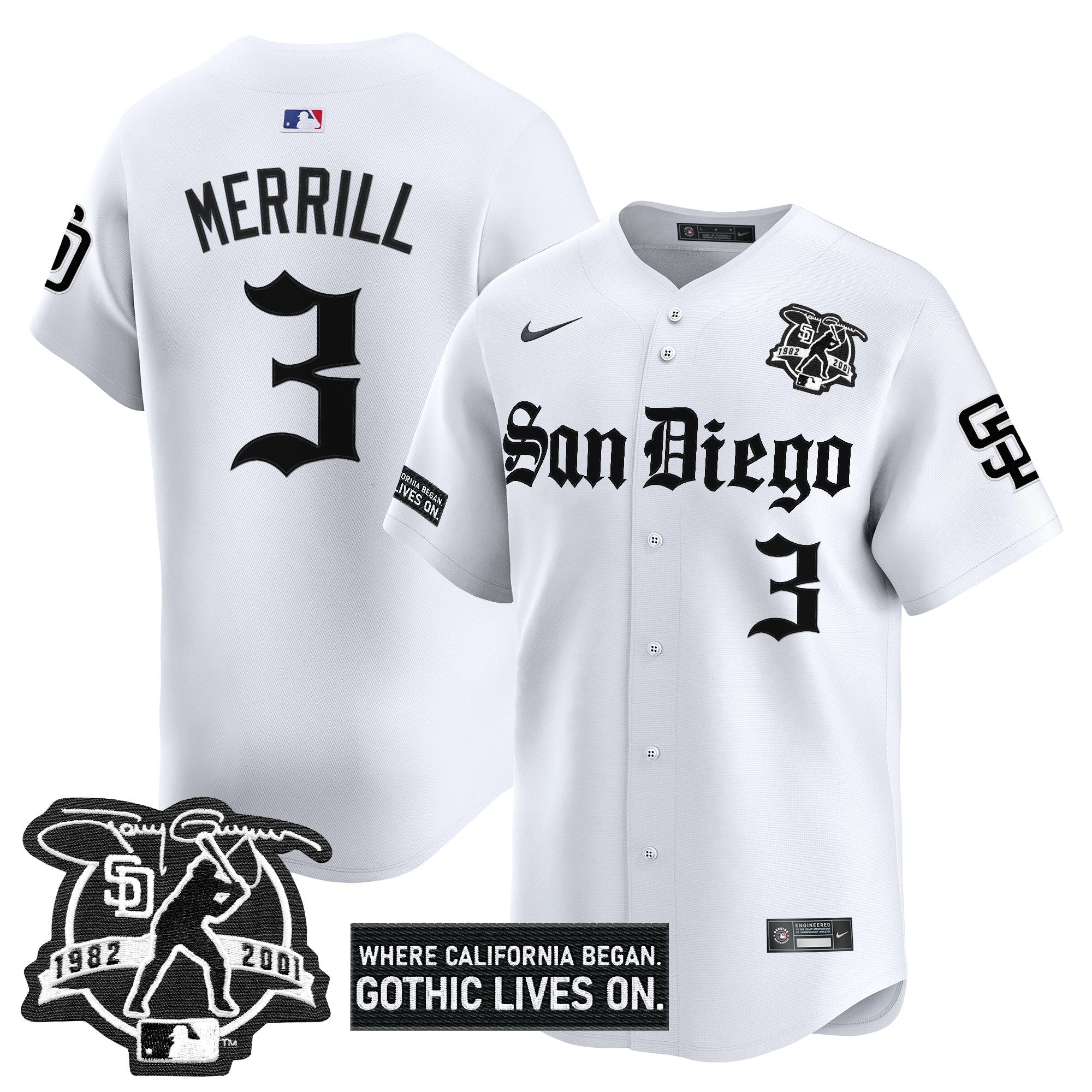 Men’s San Diego ‘Gothic Edition’ Vapor Premier Limited Jersey