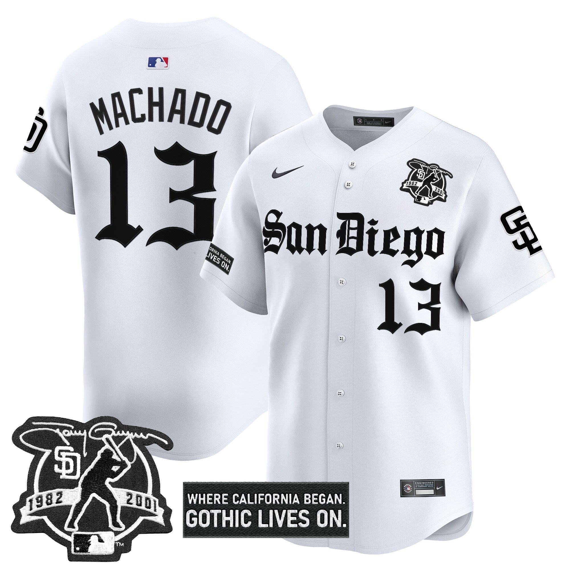 Men’s San Diego ‘Gothic Edition’ Vapor Premier Limited Jersey