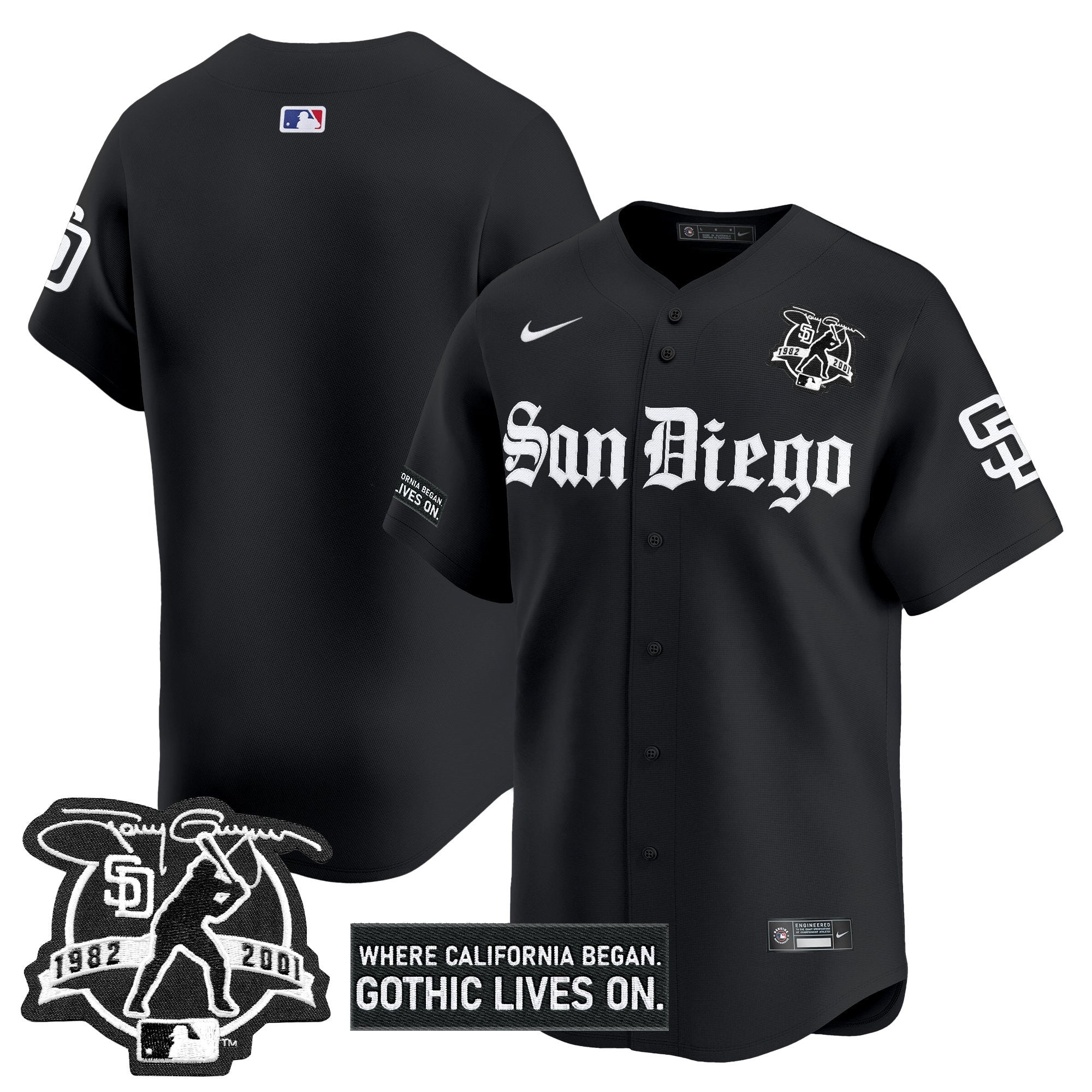 Men’s San Diego ‘Gothic Edition’ Vapor Premier Limited Jersey