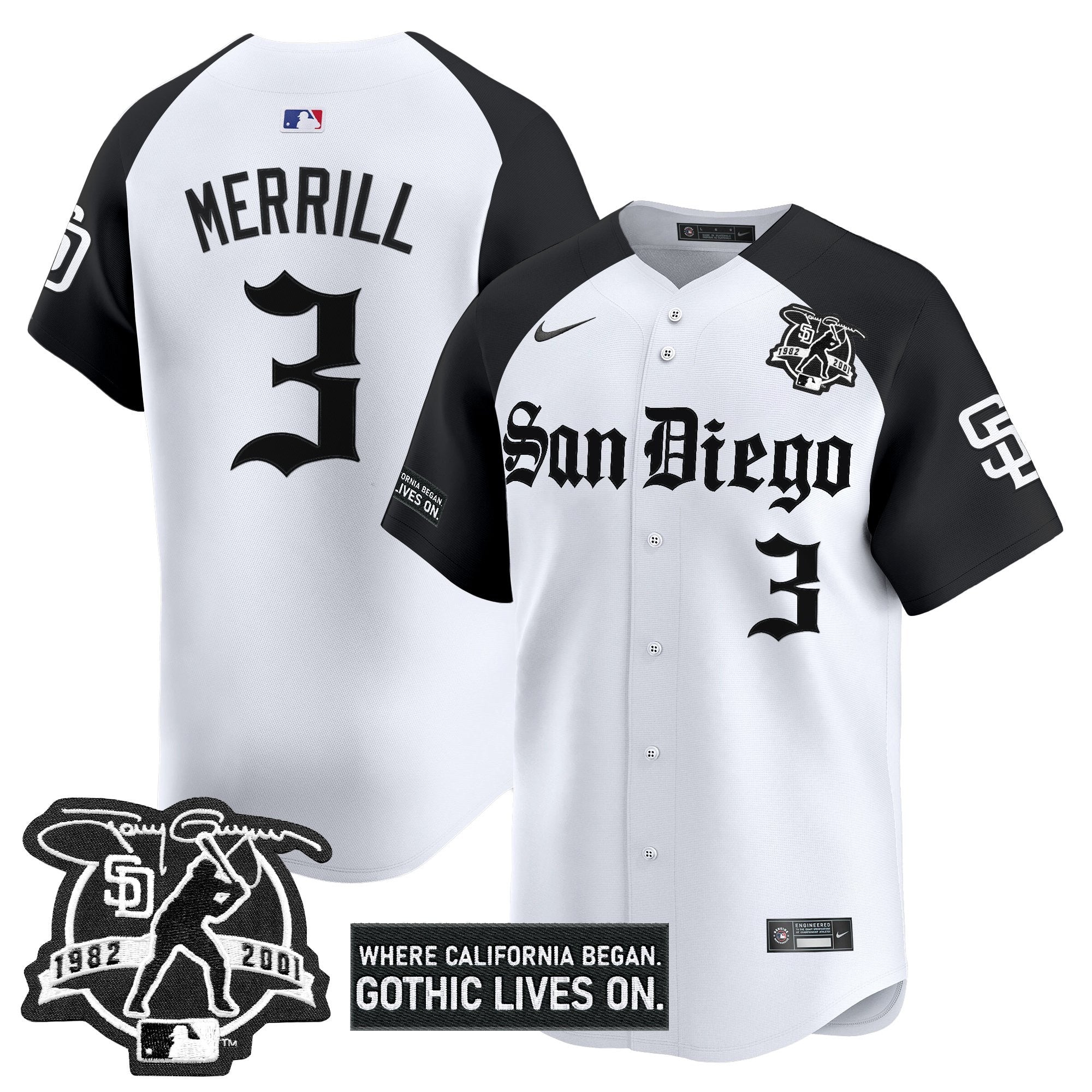 Men’s San Diego ‘Gothic Edition’ Vapor Premier Limited Jersey