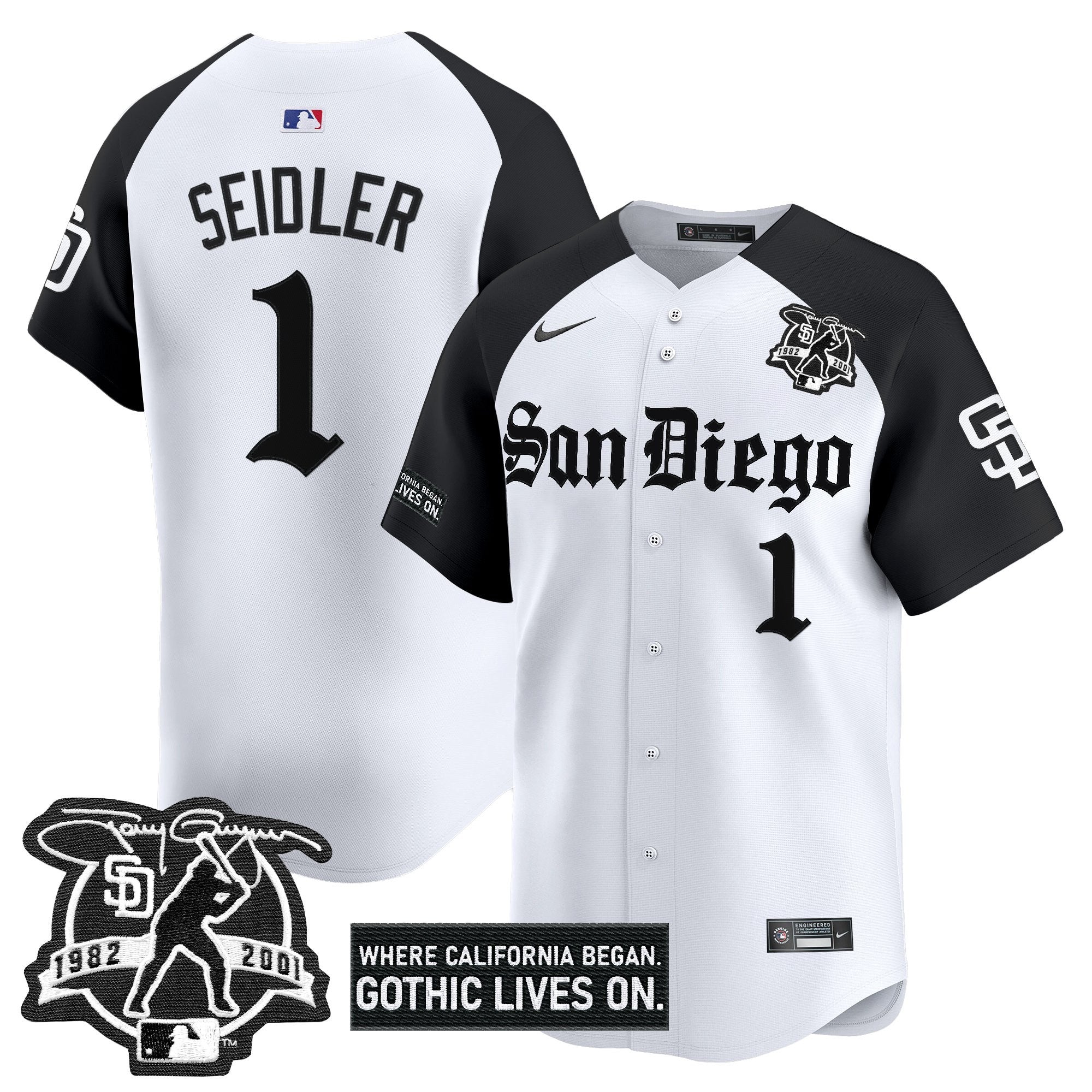 Men’s San Diego ‘Gothic Edition’ Vapor Premier Limited Jersey