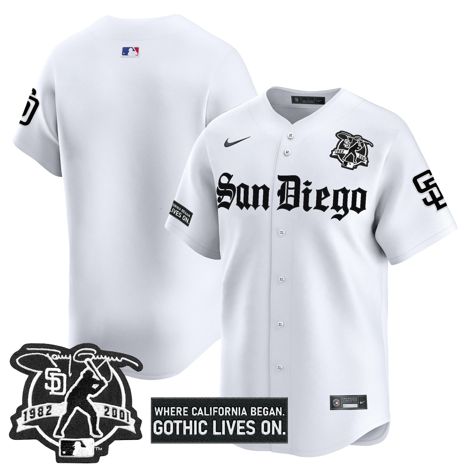 Men’s San Diego ‘Gothic Edition’ Vapor Premier Limited Jersey