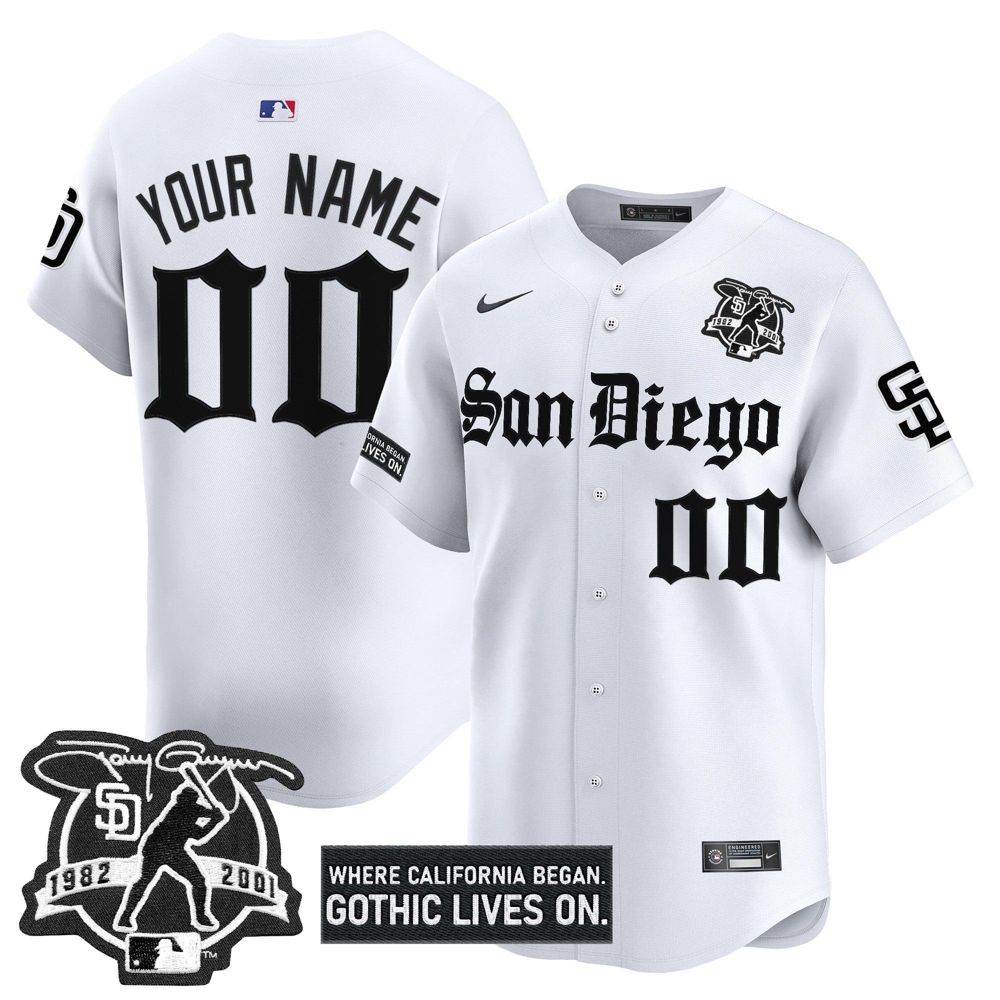 San Diego ‘Gothic Edition’ Vapor Premier Limited Custom Jersey