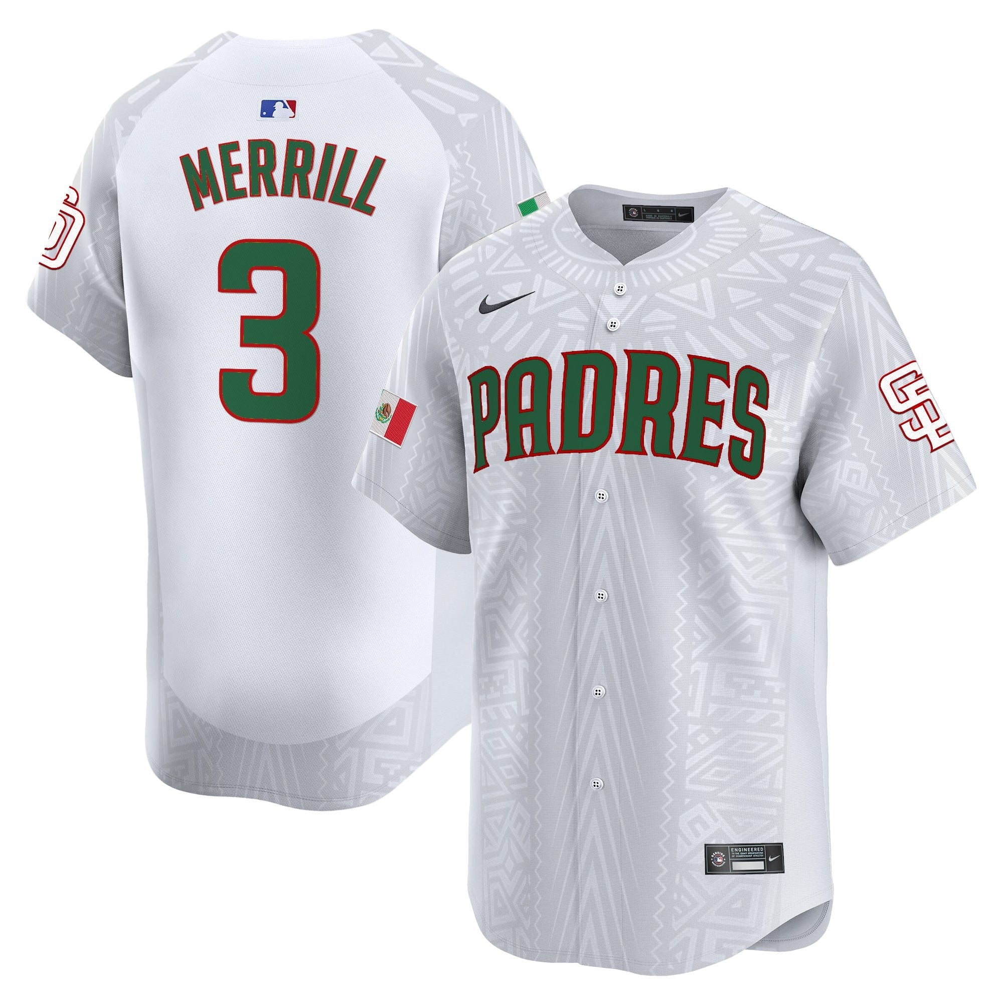 Men’s San Diego 2025 Mexican Heritage Vapor Premier Limited Jersey – Stitched