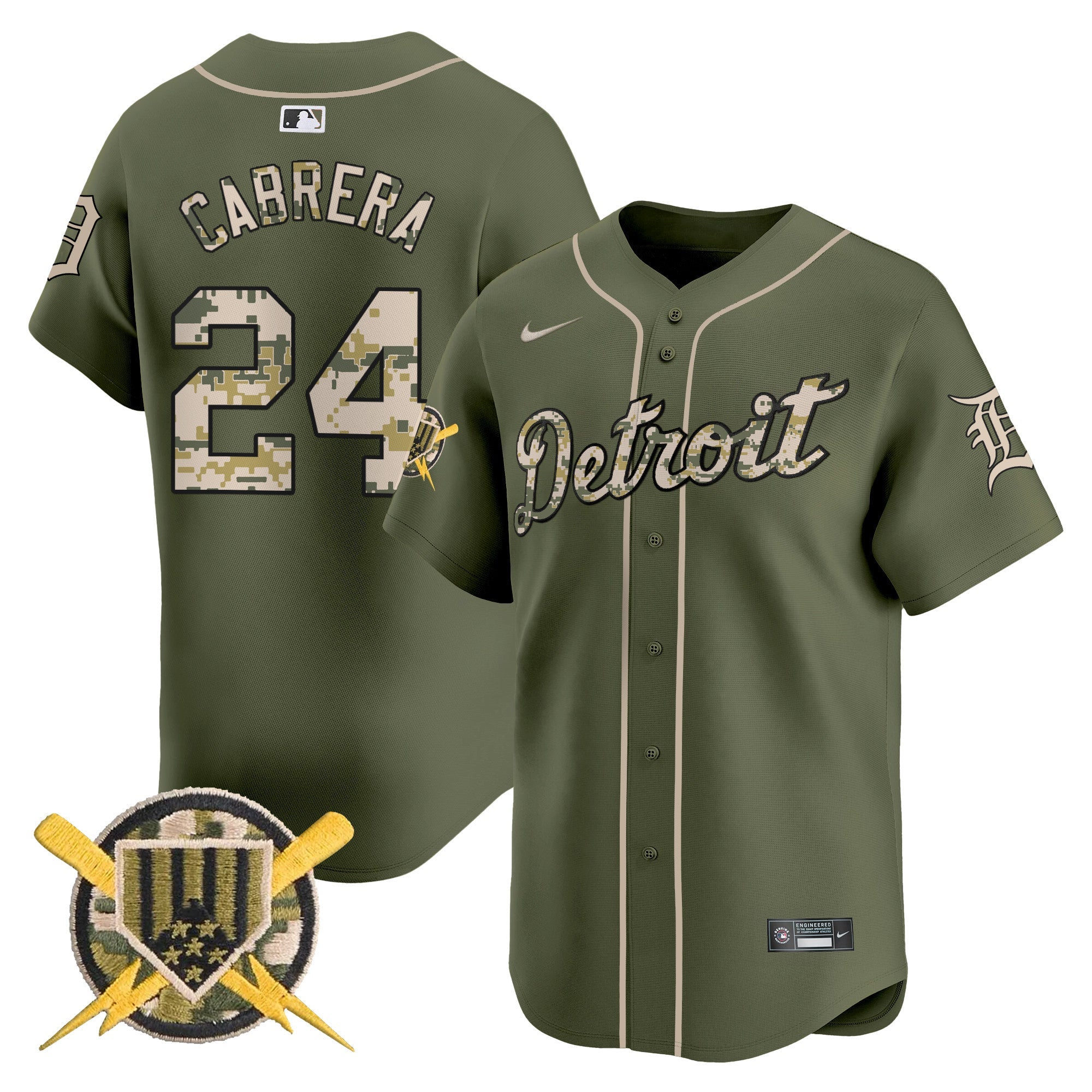 Detroit Armed Forces Day Vapor Premier Limited Jersey