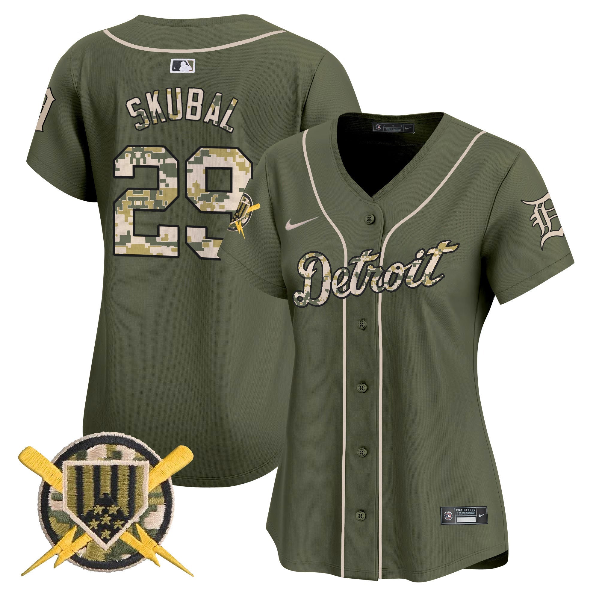 Detroit Armed Forces Day Vapor Premier Limited Jersey