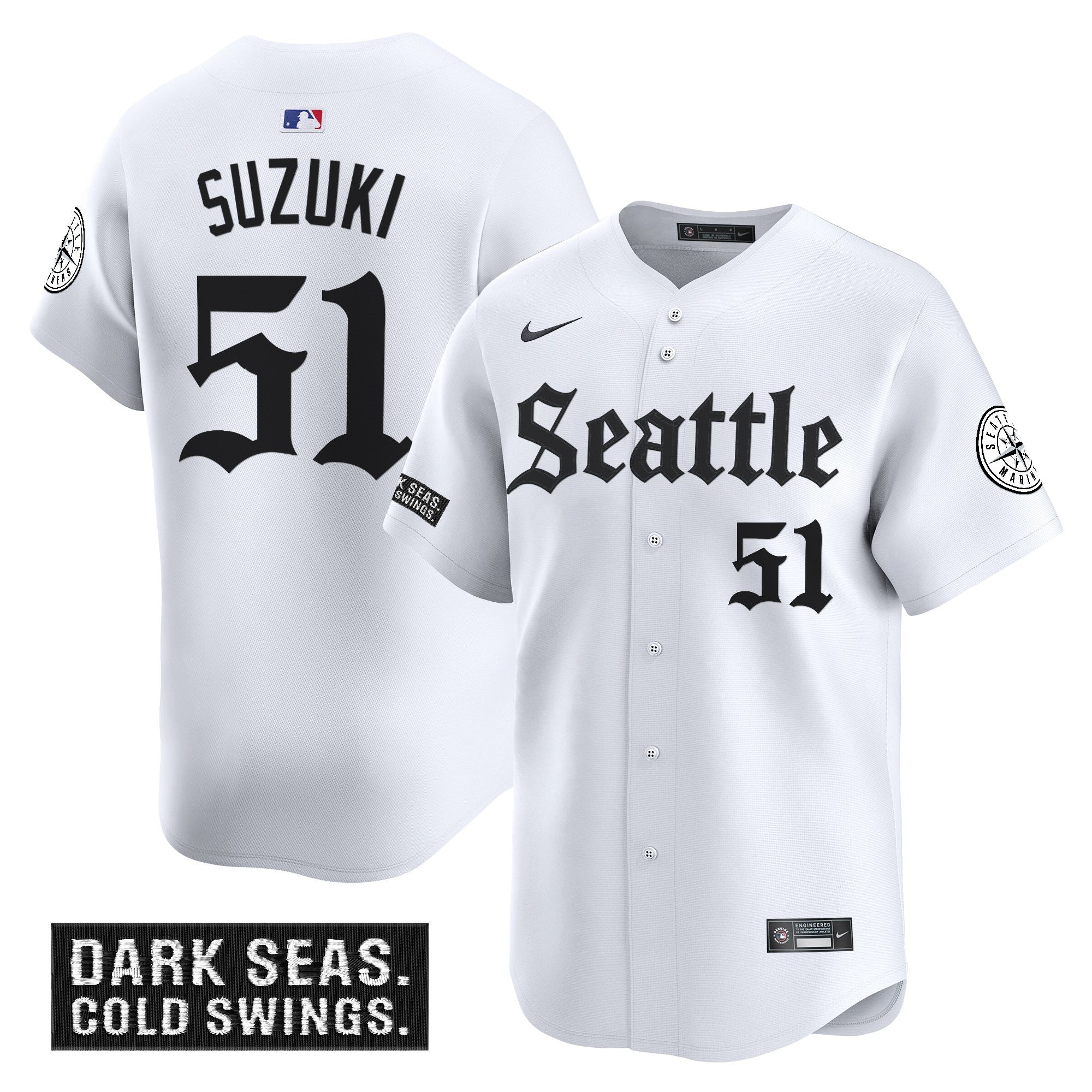 Men’s Seattle ‘Deep Sea Gothic Edition’ Vapor Premier Limited Jersey