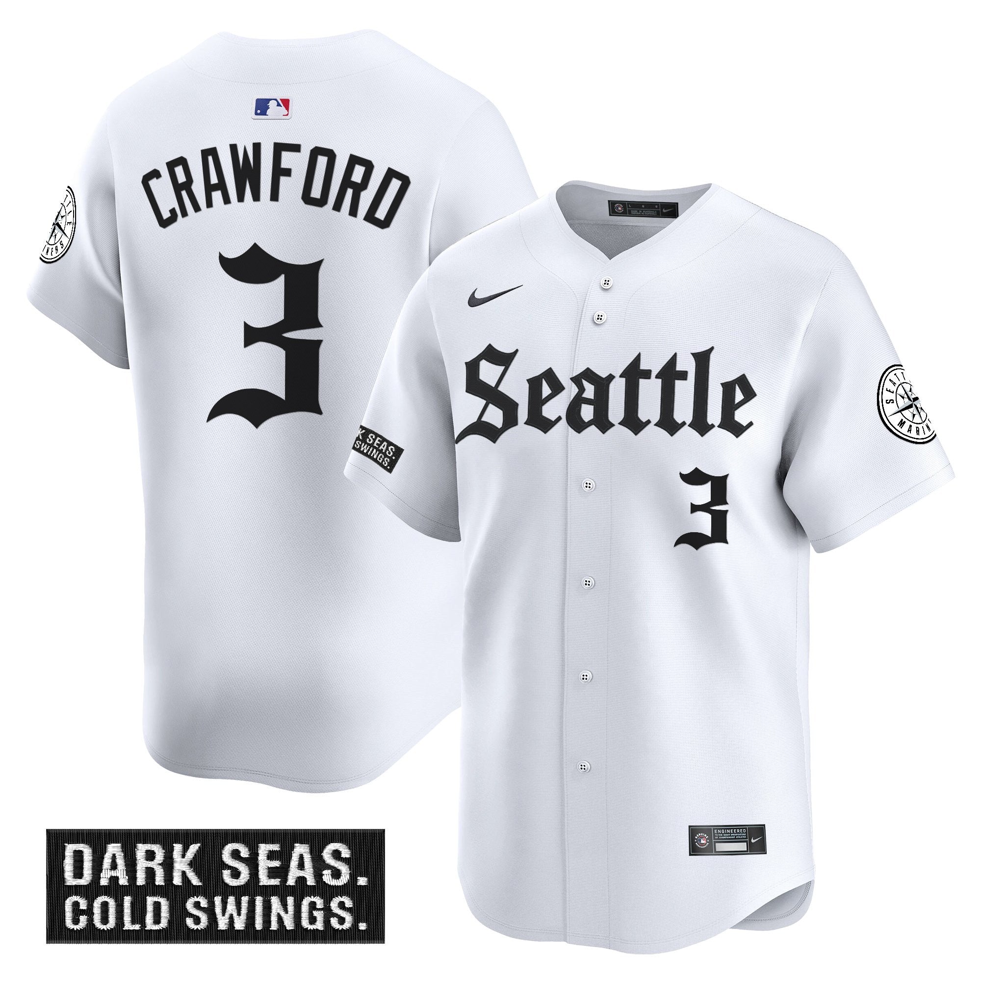 Men’s Seattle ‘Deep Sea Gothic Edition’ Vapor Premier Limited Jersey