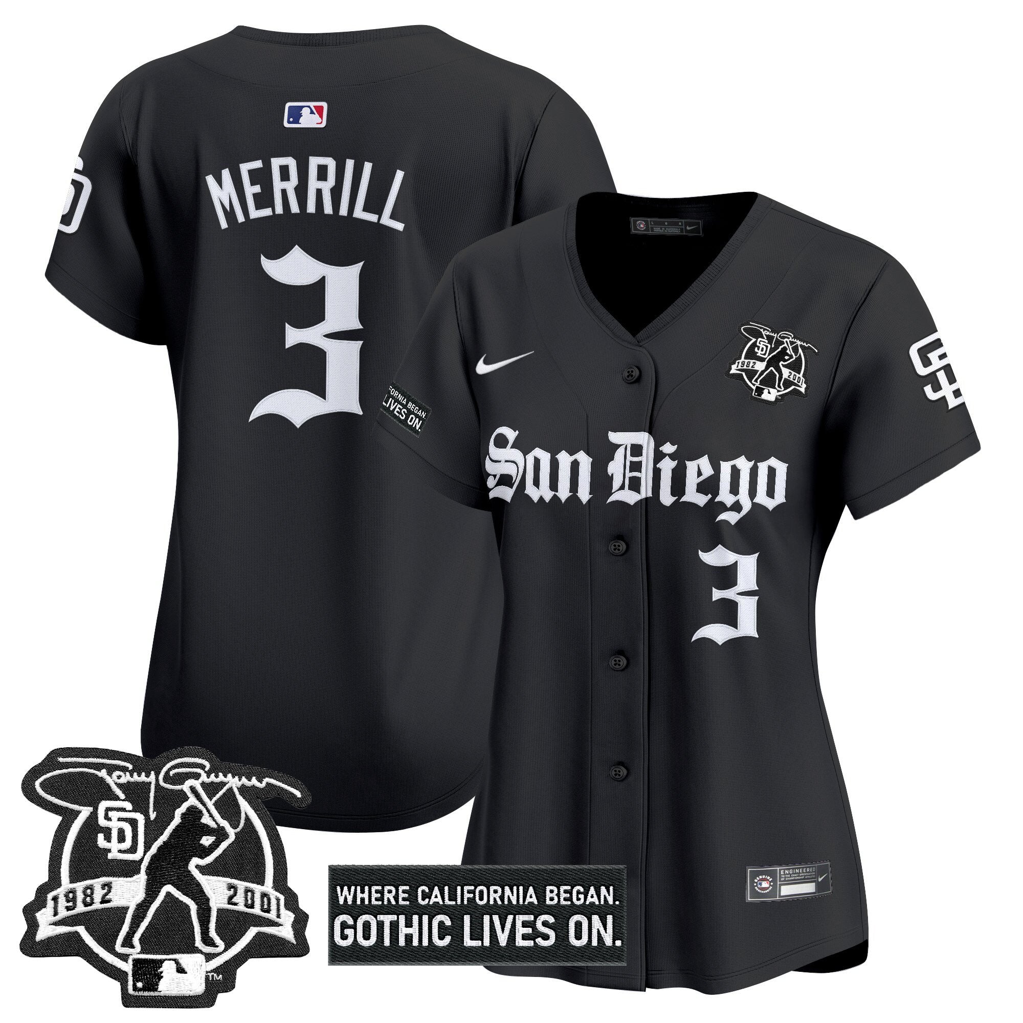 Women’s San Diego ‘Gothic Edition’ Vapor Premier Limited Jersey