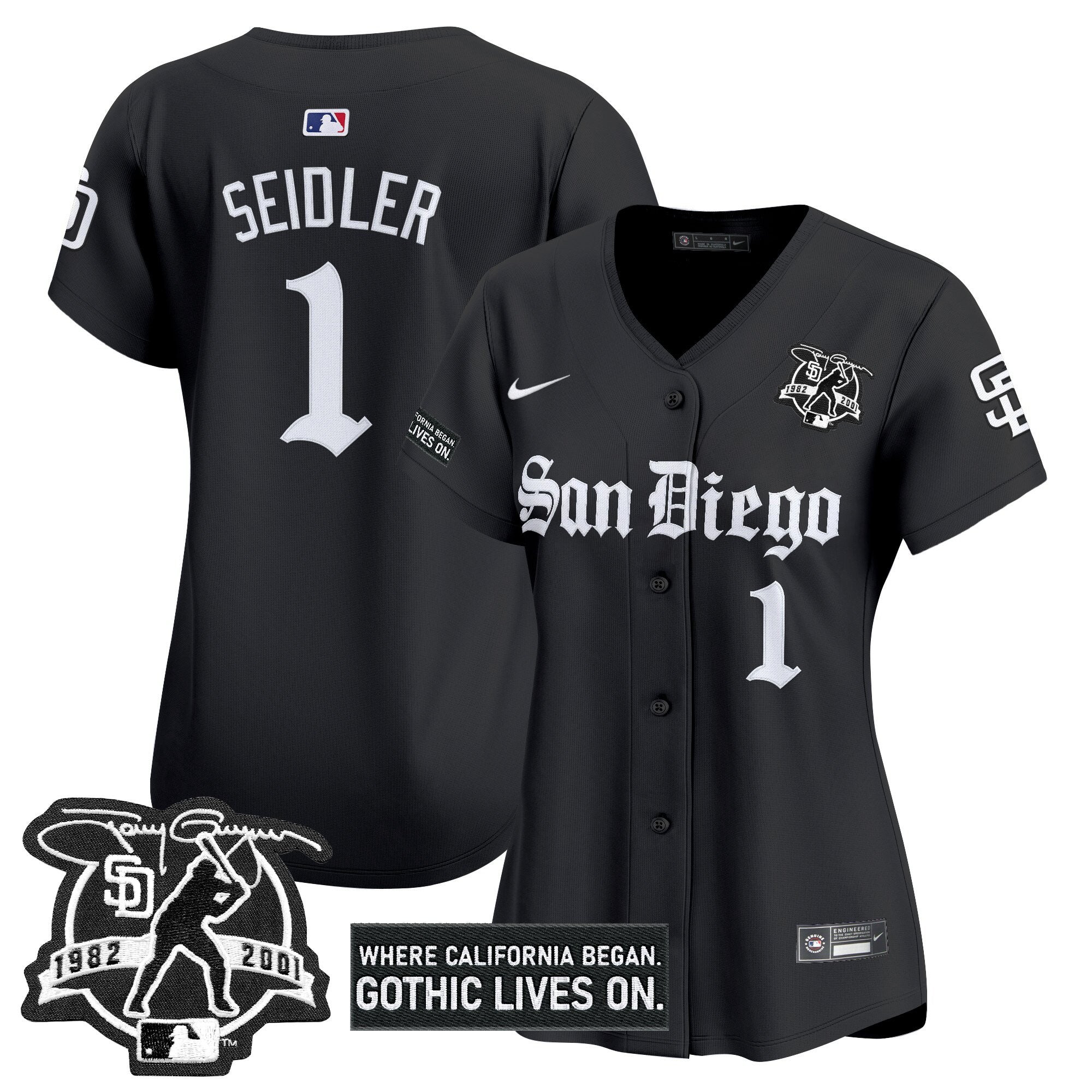 Women’s San Diego ‘Gothic Edition’ Vapor Premier Limited Jersey