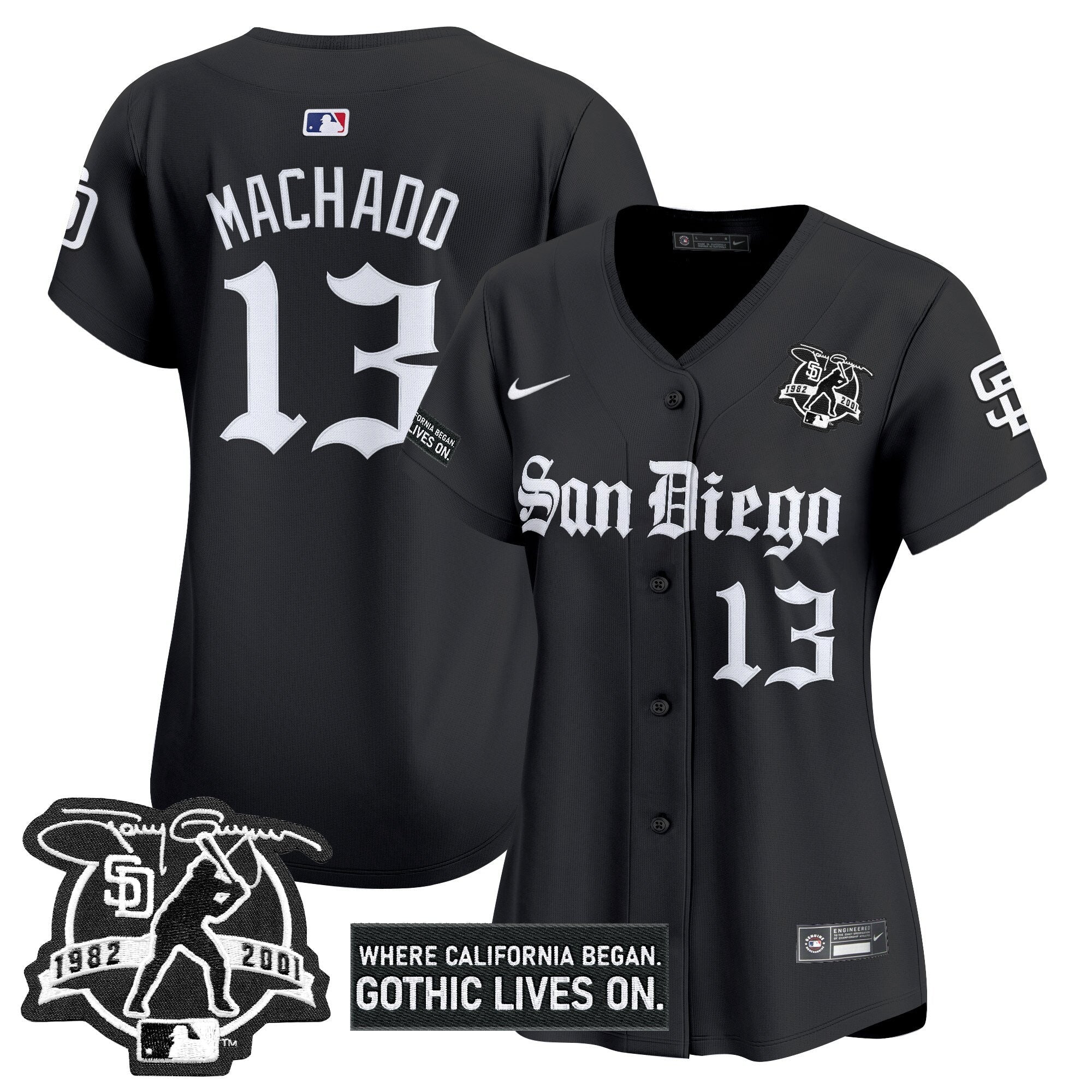 Women’s San Diego ‘Gothic Edition’ Vapor Premier Limited Jersey