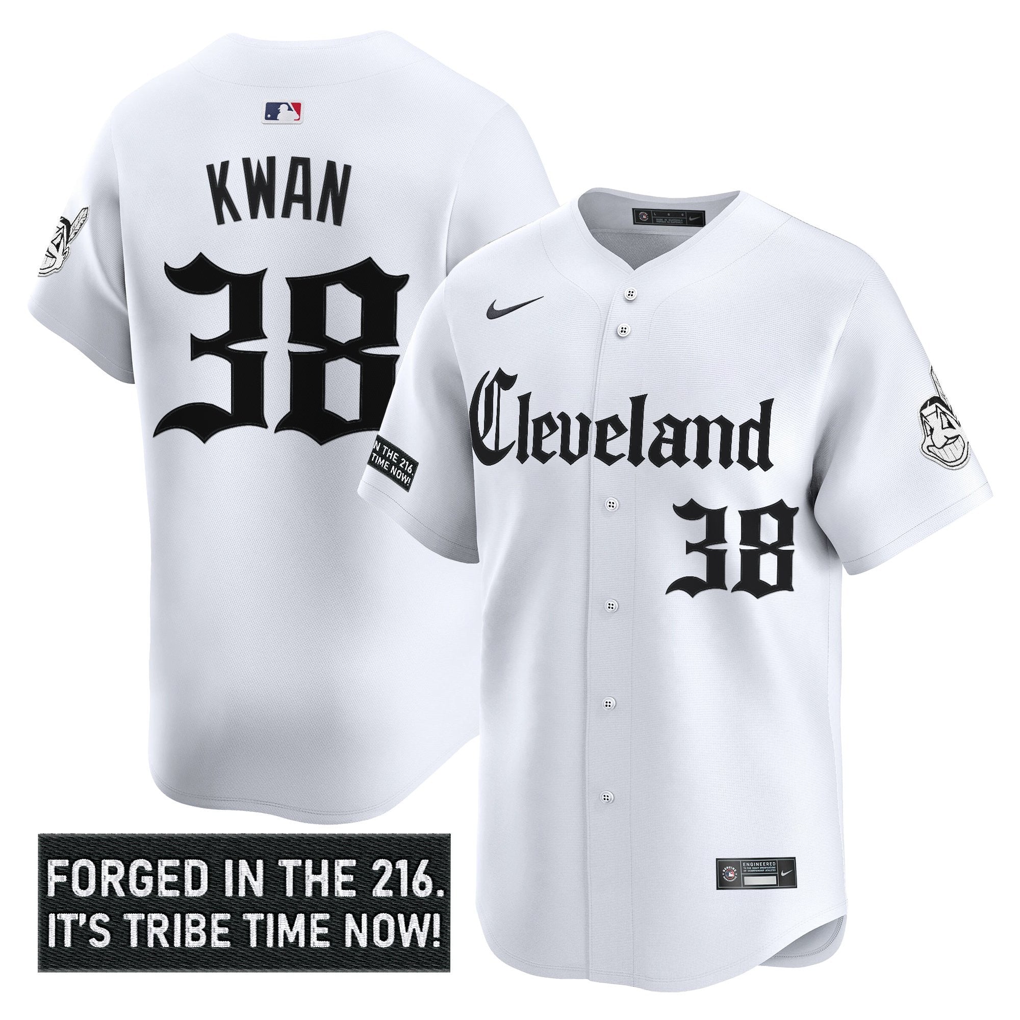 Men’s Cleveland Indians ‘Gothic Iron Edition’ Vapor Premier Limited Jersey
