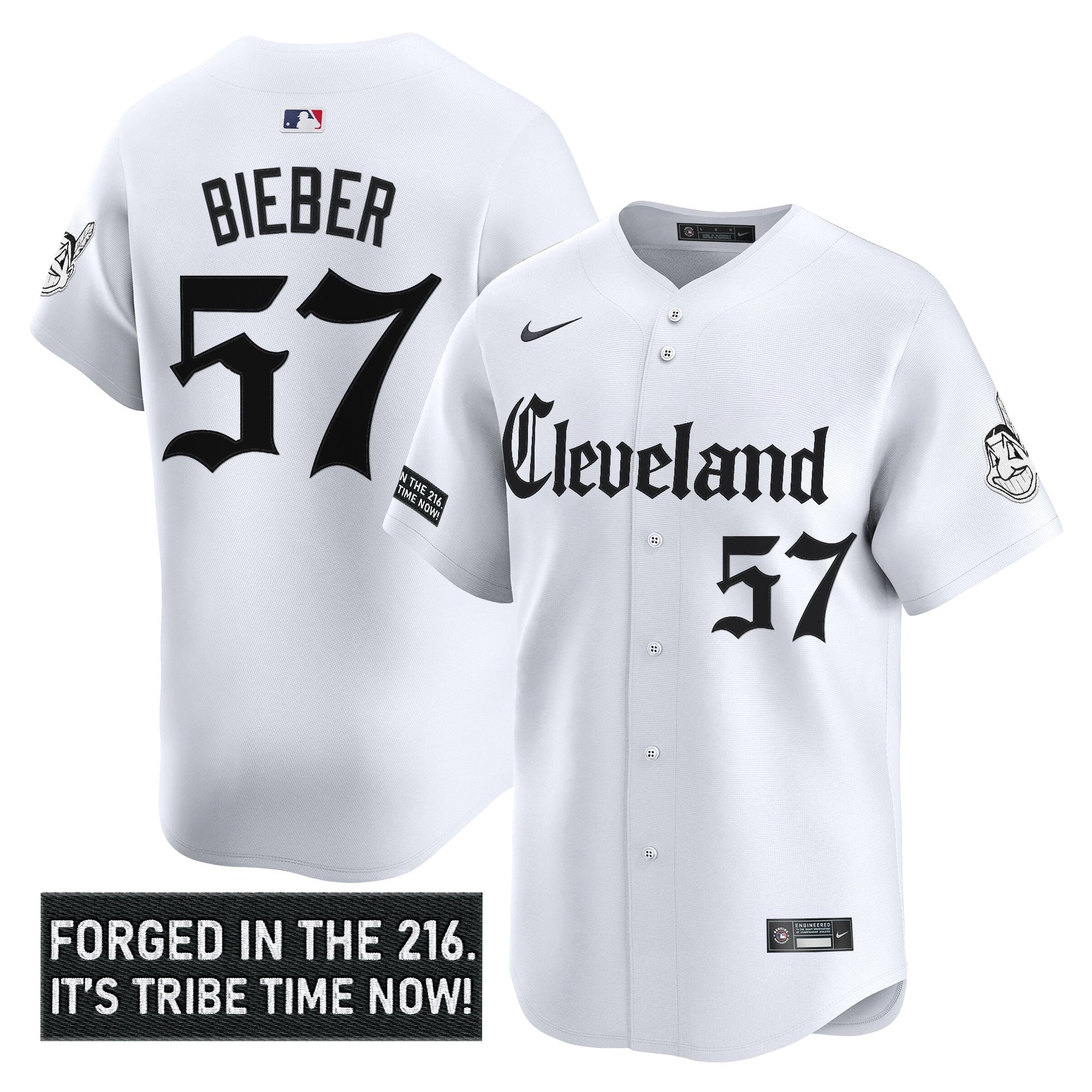 Men’s Cleveland Indians ‘Gothic Iron Edition’ Vapor Premier Limited Jersey