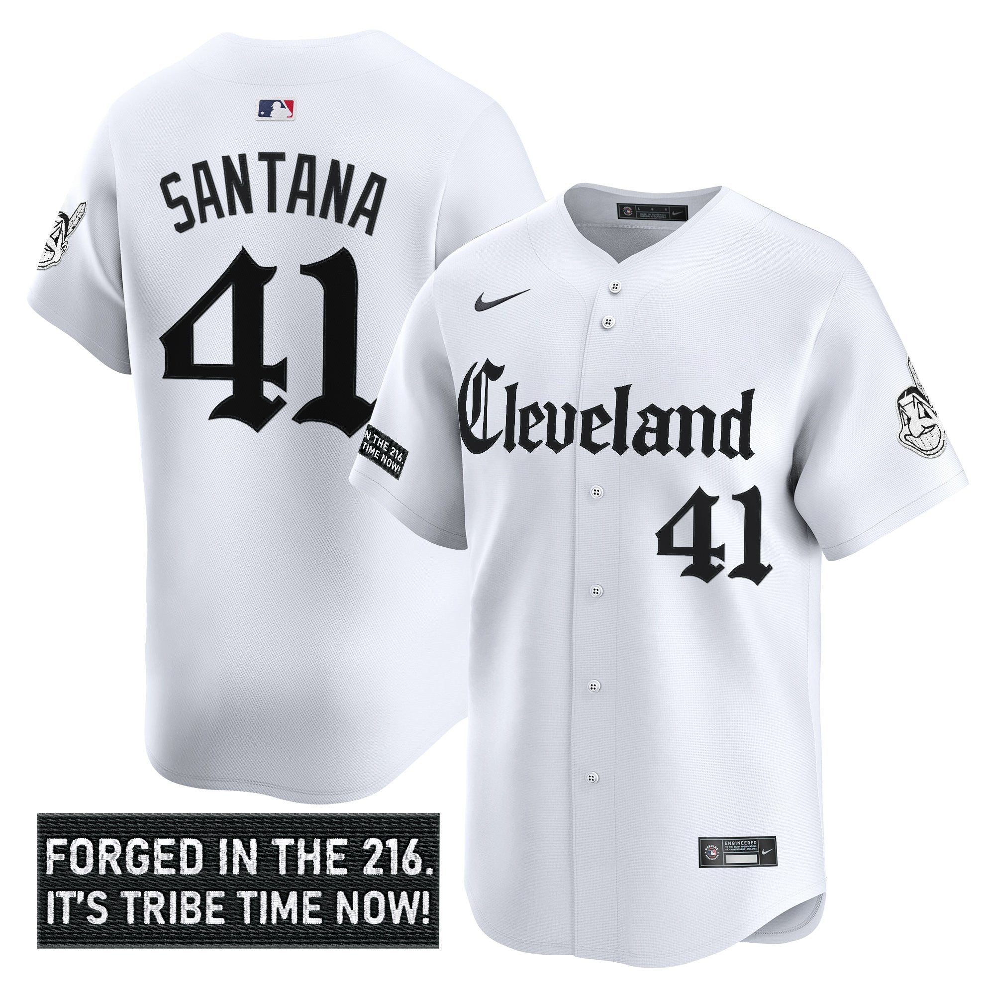 Men’s Cleveland Indians ‘Gothic Iron Edition’ Vapor Premier Limited Jersey