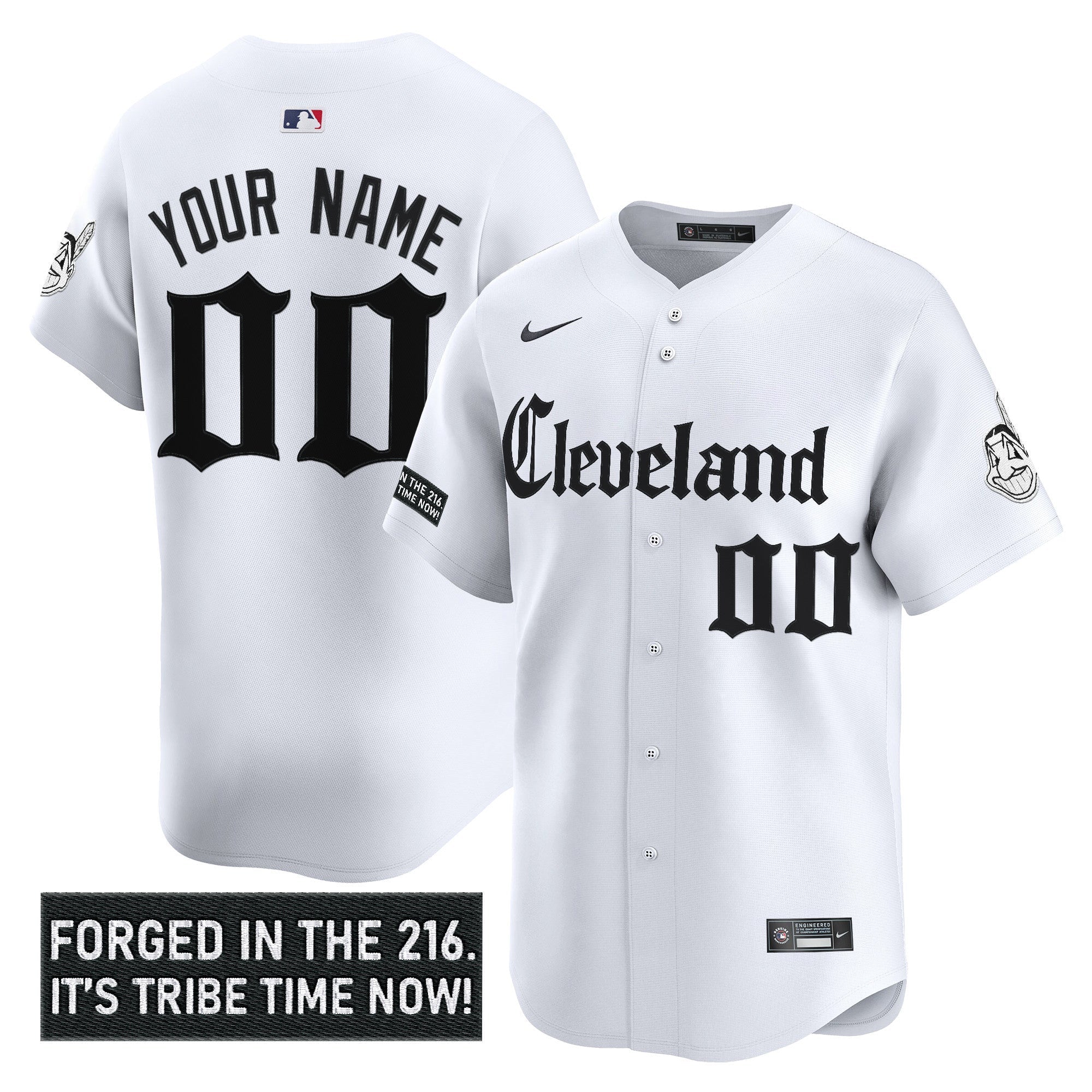 Cleveland Indians ‘Gothic Iron Edition’ Vapor Premier Limited Custom Jersey
