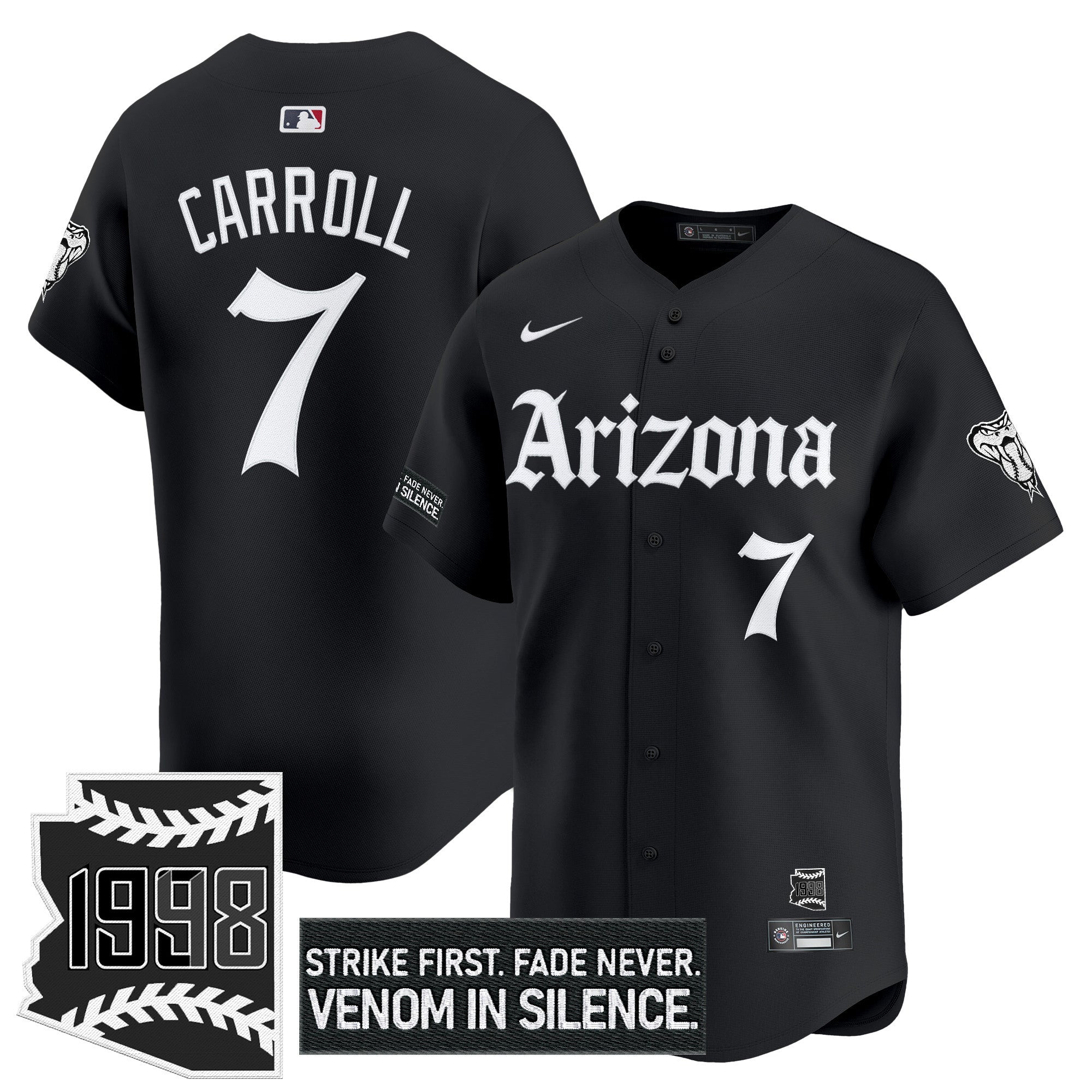 Men’s Arizona ‘Gothic Desert Fang Edition’ Vapor Premier Limited Jersey