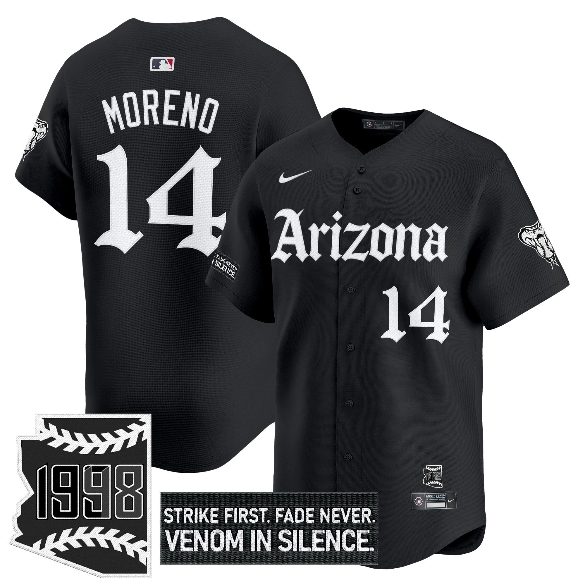 Men’s Arizona ‘Gothic Desert Fang Edition’ Vapor Premier Limited Jersey