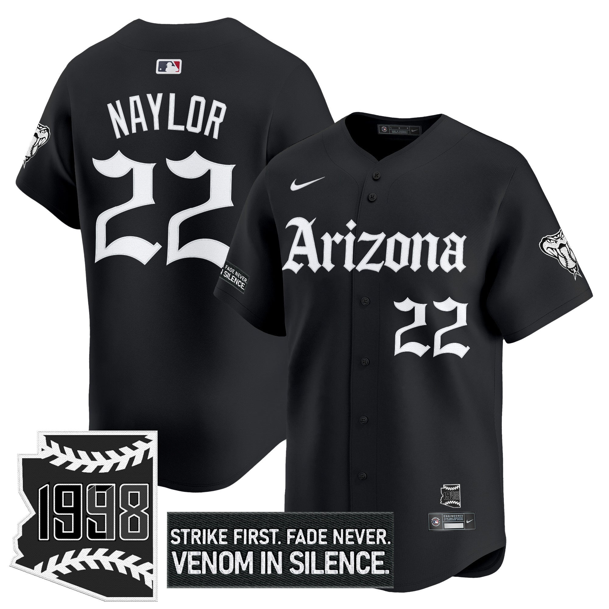 Men’s Arizona ‘Gothic Desert Fang Edition’ Vapor Premier Limited Jersey