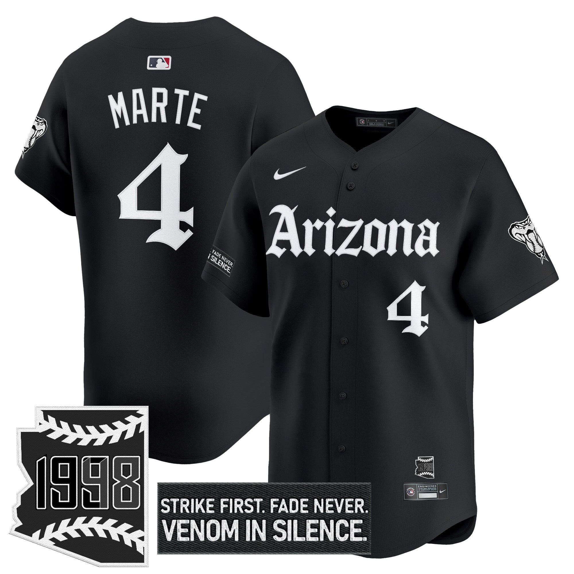 Men’s Arizona ‘Gothic Desert Fang Edition’ Vapor Premier Limited Jersey
