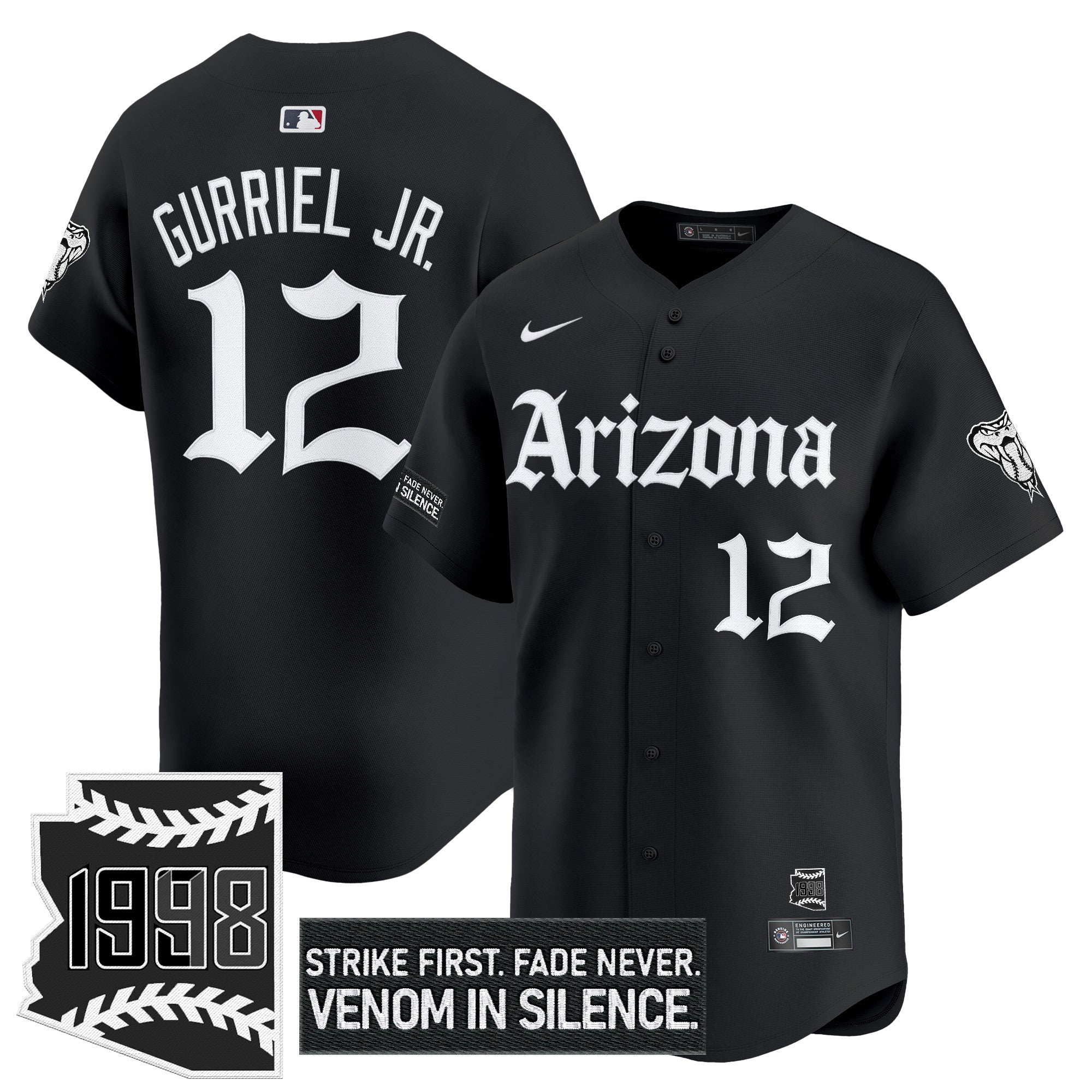 Men’s Arizona ‘Gothic Desert Fang Edition’ Vapor Premier Limited Jersey