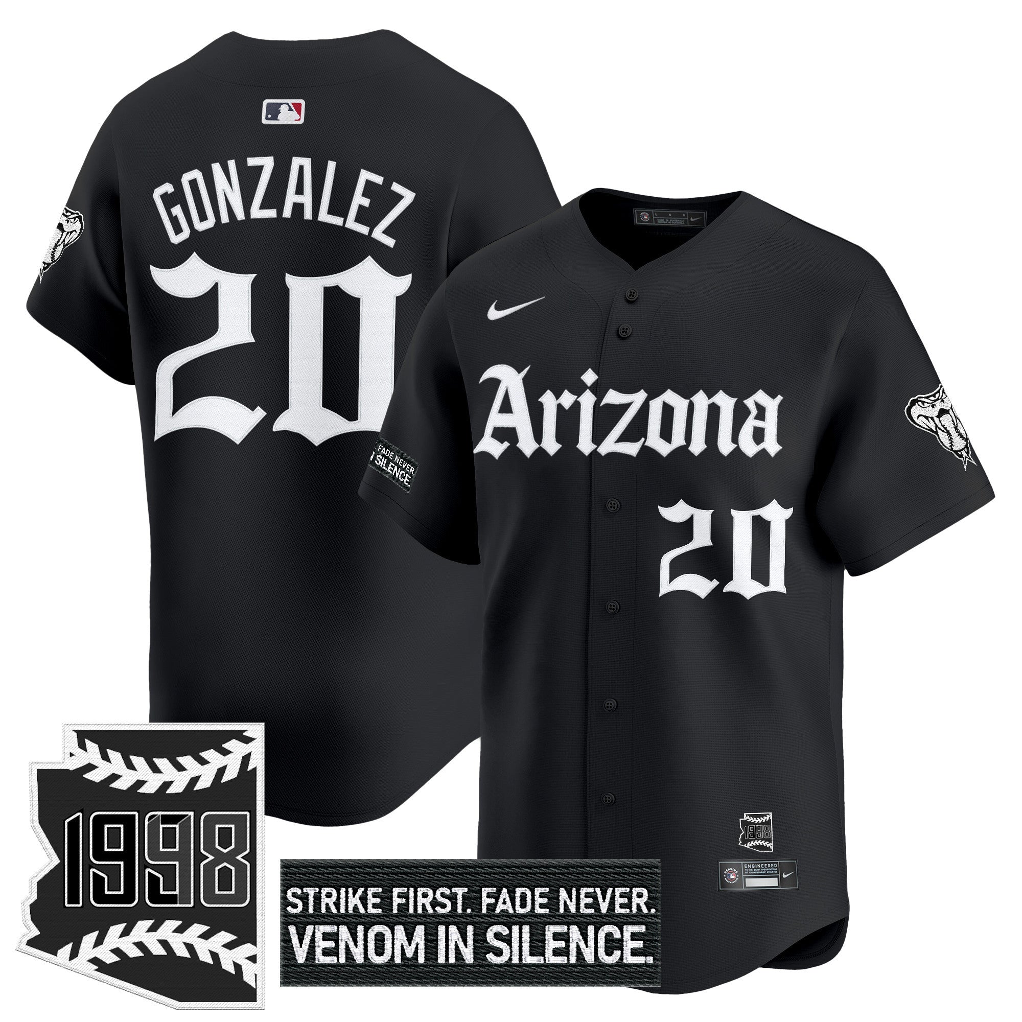 Men’s Arizona ‘Gothic Desert Fang Edition’ Vapor Premier Limited Jersey